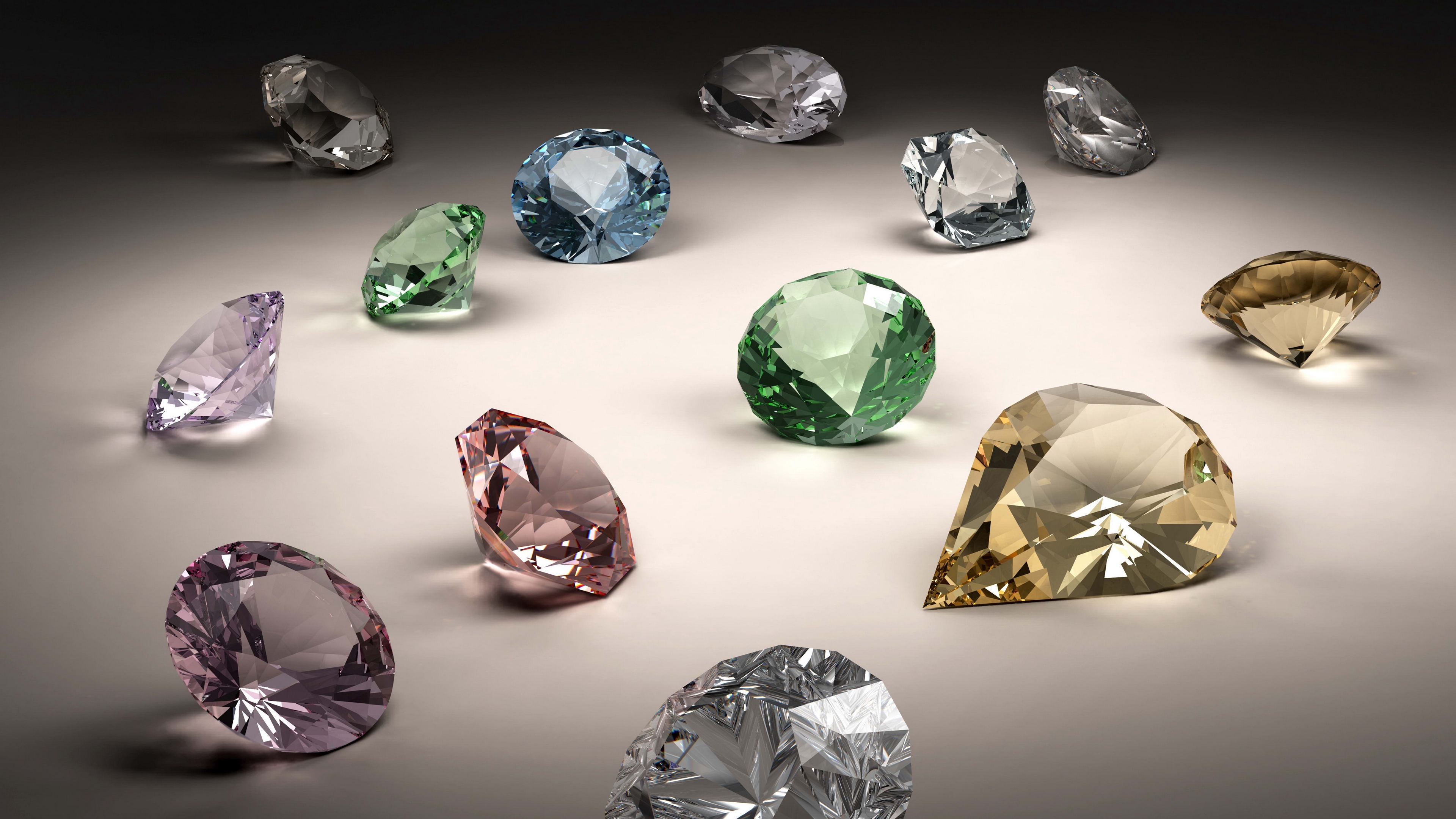 Wallpaper Stones, Jewels, Diamonds - Colored Diamonds , HD Wallpaper & Backgrounds