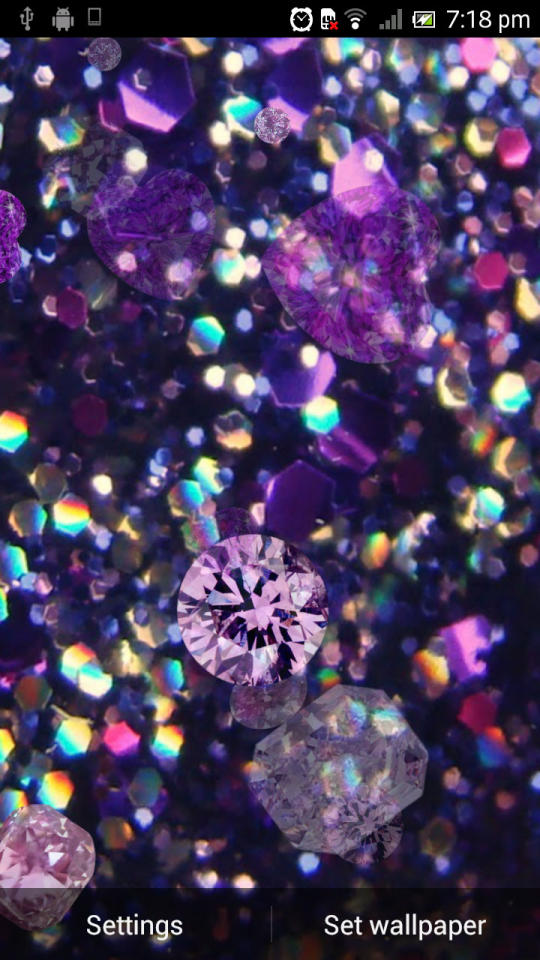 Purple Diamonds Live Wallpaper For Android , HD Wallpaper & Backgrounds