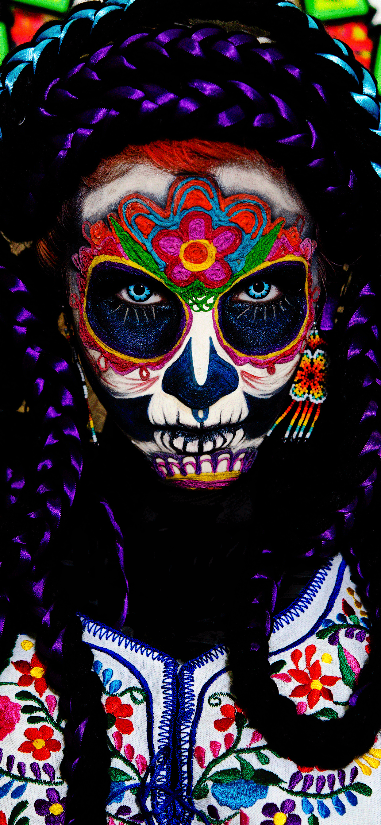 Full Size Of Iphone Wallpaper Halloween Or Hd With - Day Of The Dead 2018 , HD Wallpaper & Backgrounds