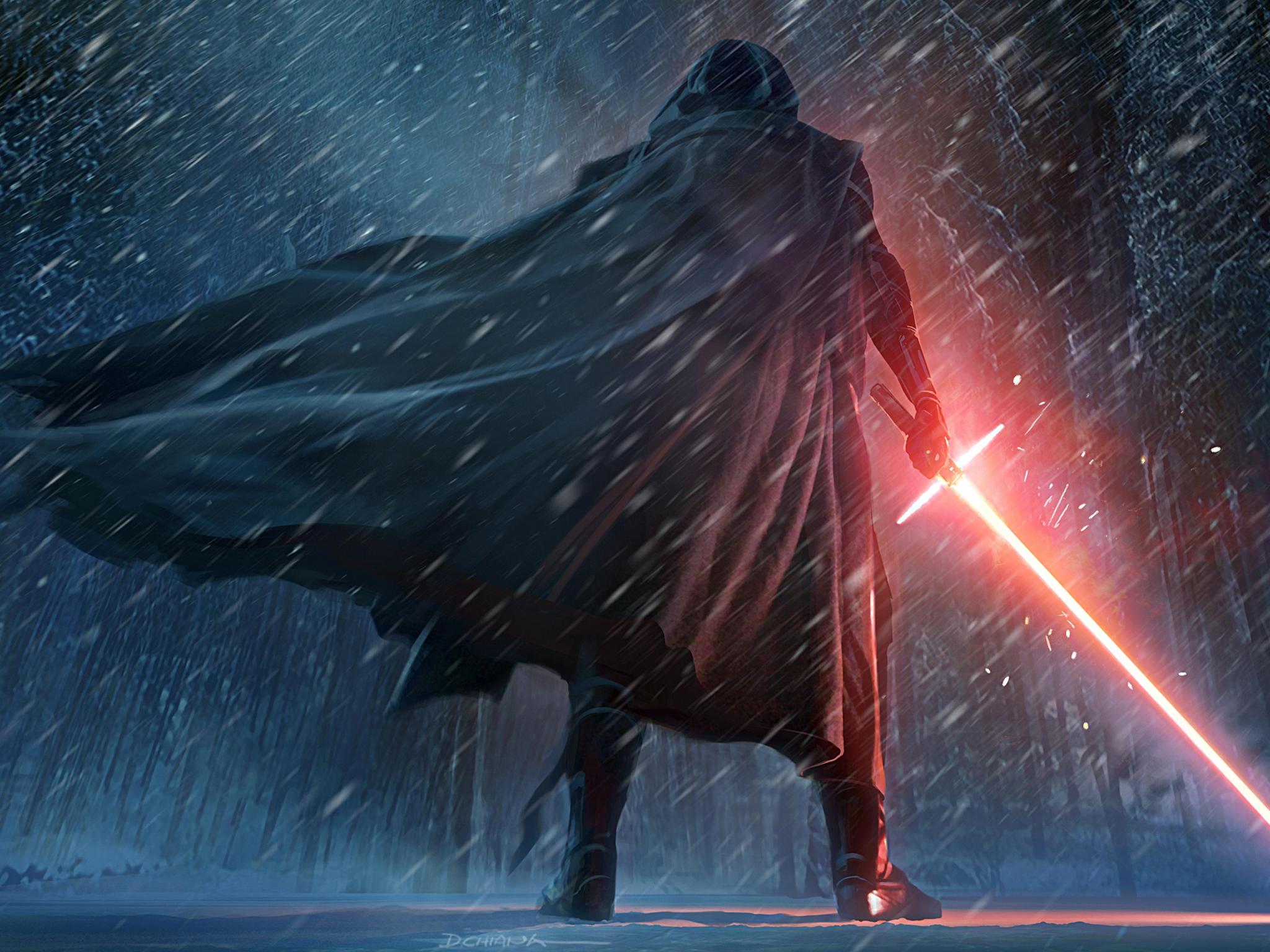 Ipad Air 2 Wallpaper Size - Star Wars Kylo Ren Fan Art , HD Wallpaper & Backgrounds