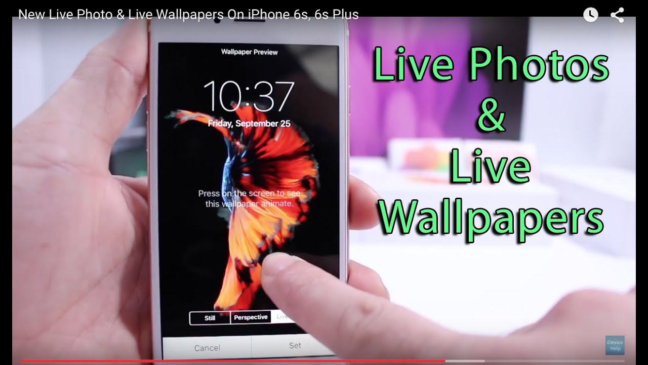 New Live Photo & Live Wallpapers On Iphone 6s, 6s Plus - Gadget , HD Wallpaper & Backgrounds