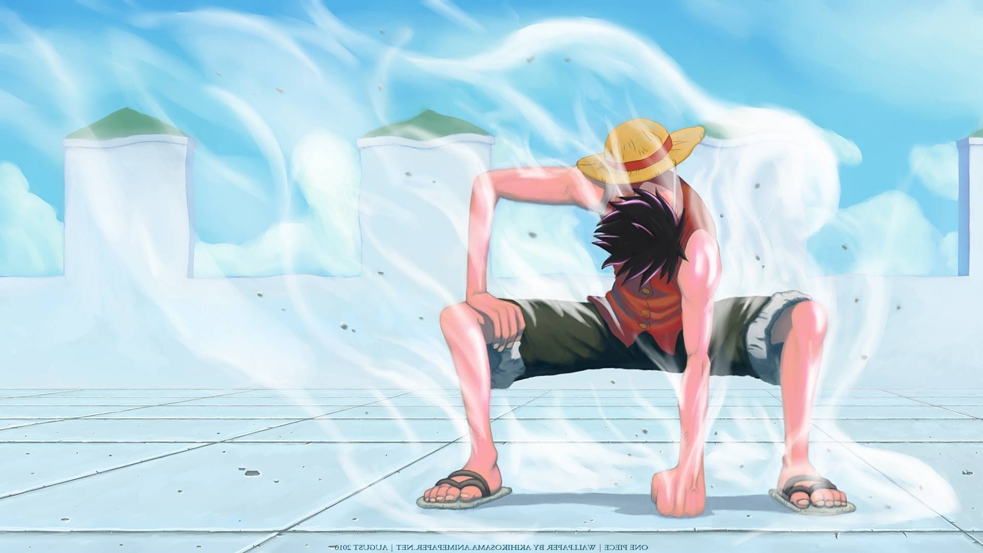 Luffy Gear Second Enies Lobby Hd - One Piece Luffy Gear 2 , HD Wallpaper & Backgrounds