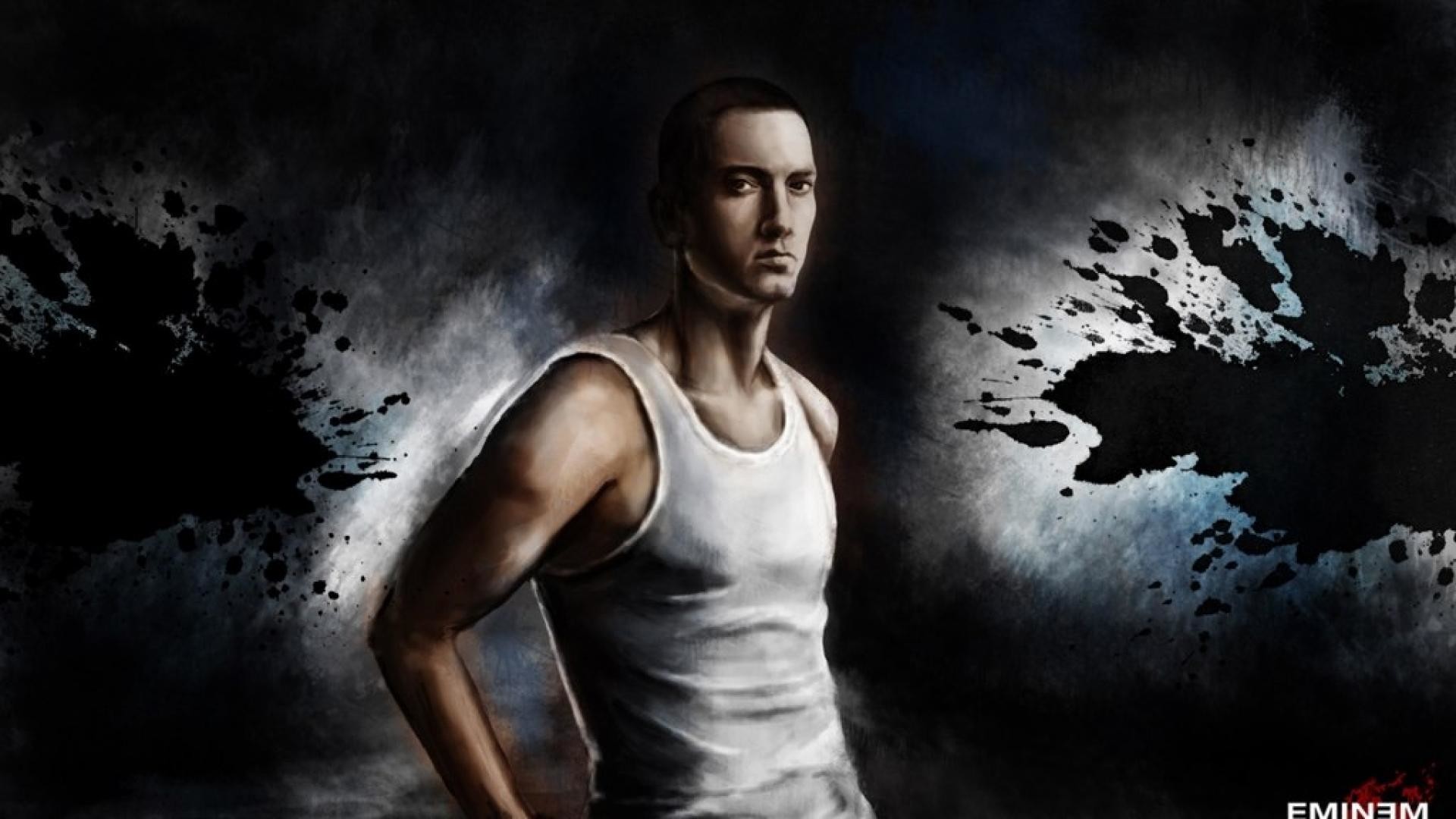 Eminem Wallpapers Hd White Vest - Eminem Hd , HD Wallpaper & Backgrounds