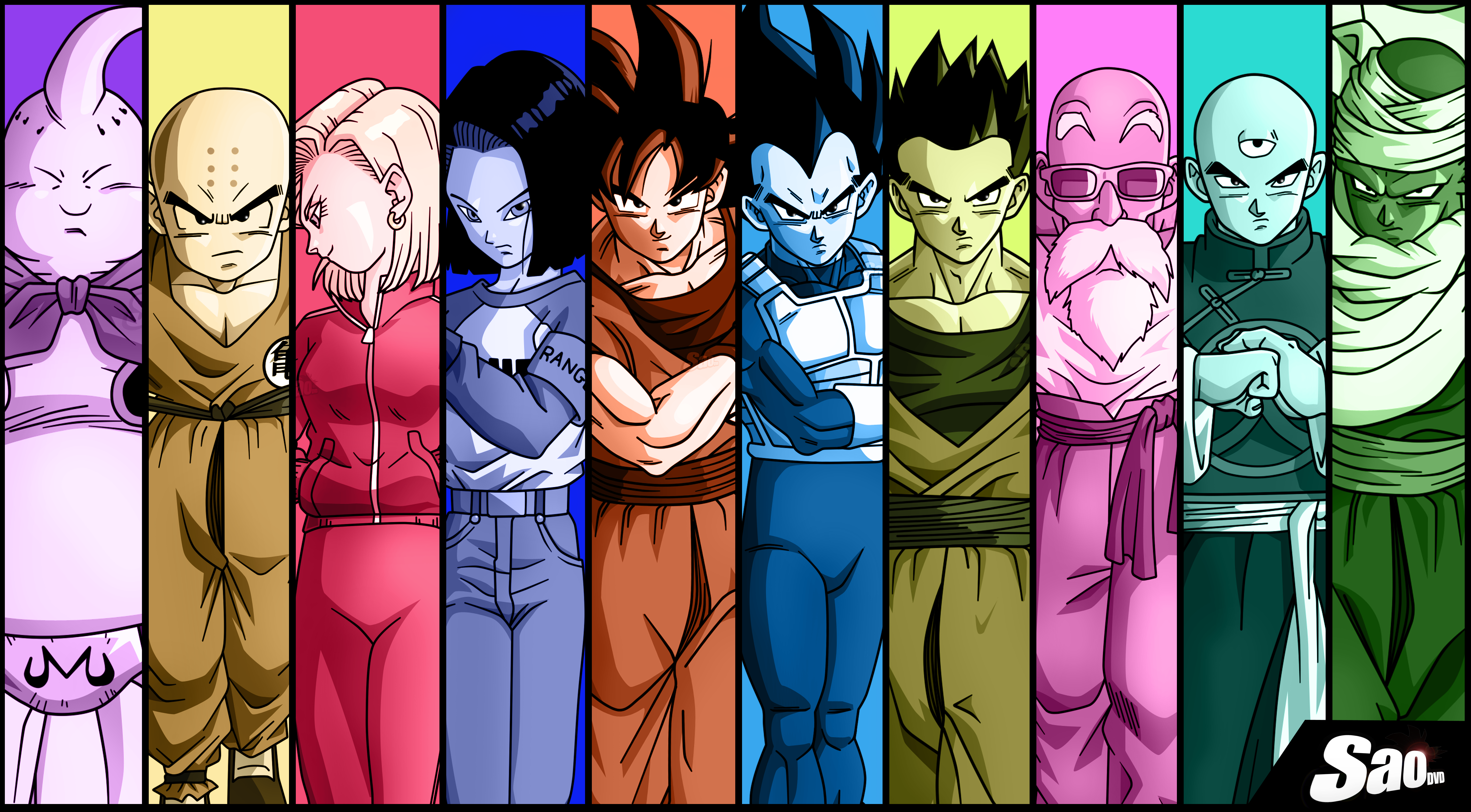 Hd Wallpaper - Dragon Ball Super Group , HD Wallpaper & Backgrounds