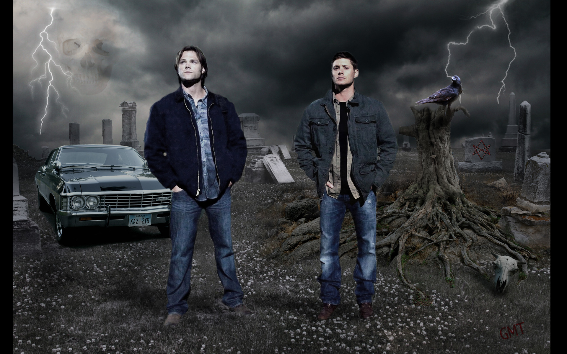 Background Supernatural Wallpaper Hd Free Download - Supernatural Desktop Wallpaper Hd , HD Wallpaper & Backgrounds