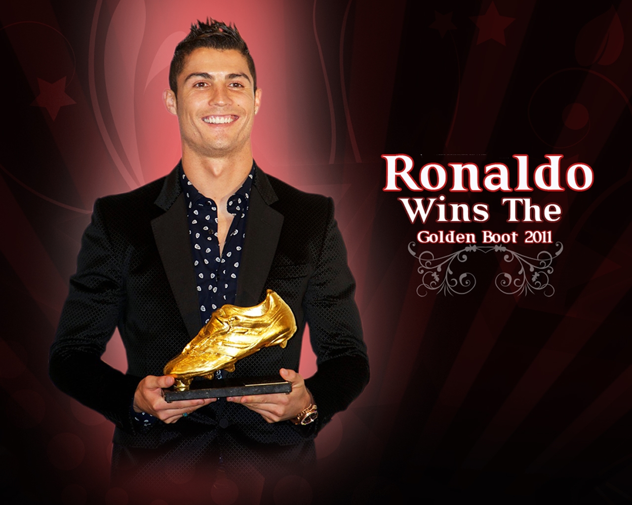 Cristiano Ronaldo Golden Boot 2011 Wallpaper - Cristiano Ronaldo Golden Boot 2011 , HD Wallpaper & Backgrounds