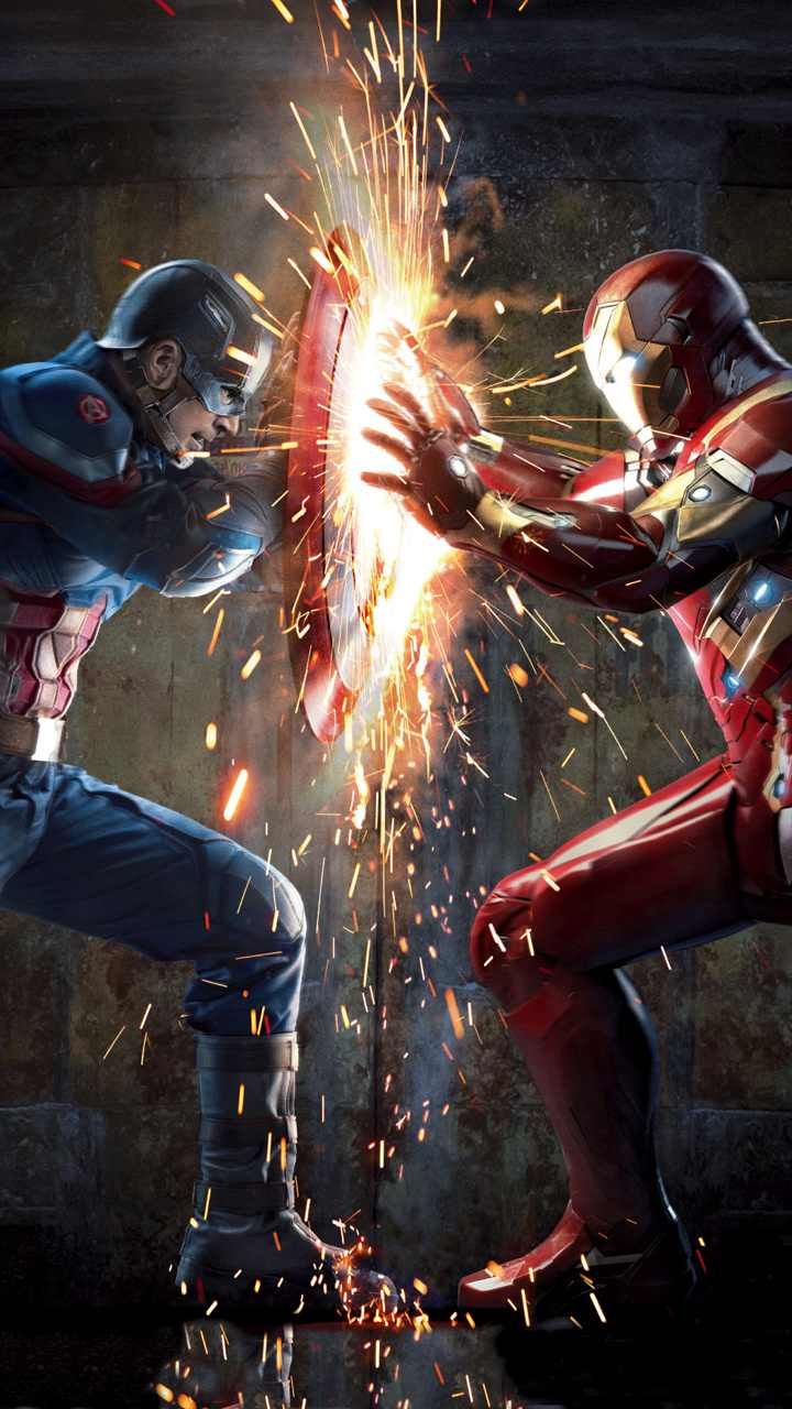 Captain America Vs Ironman Civil War - Civil War Wallpaper Iphone , HD Wallpaper & Backgrounds