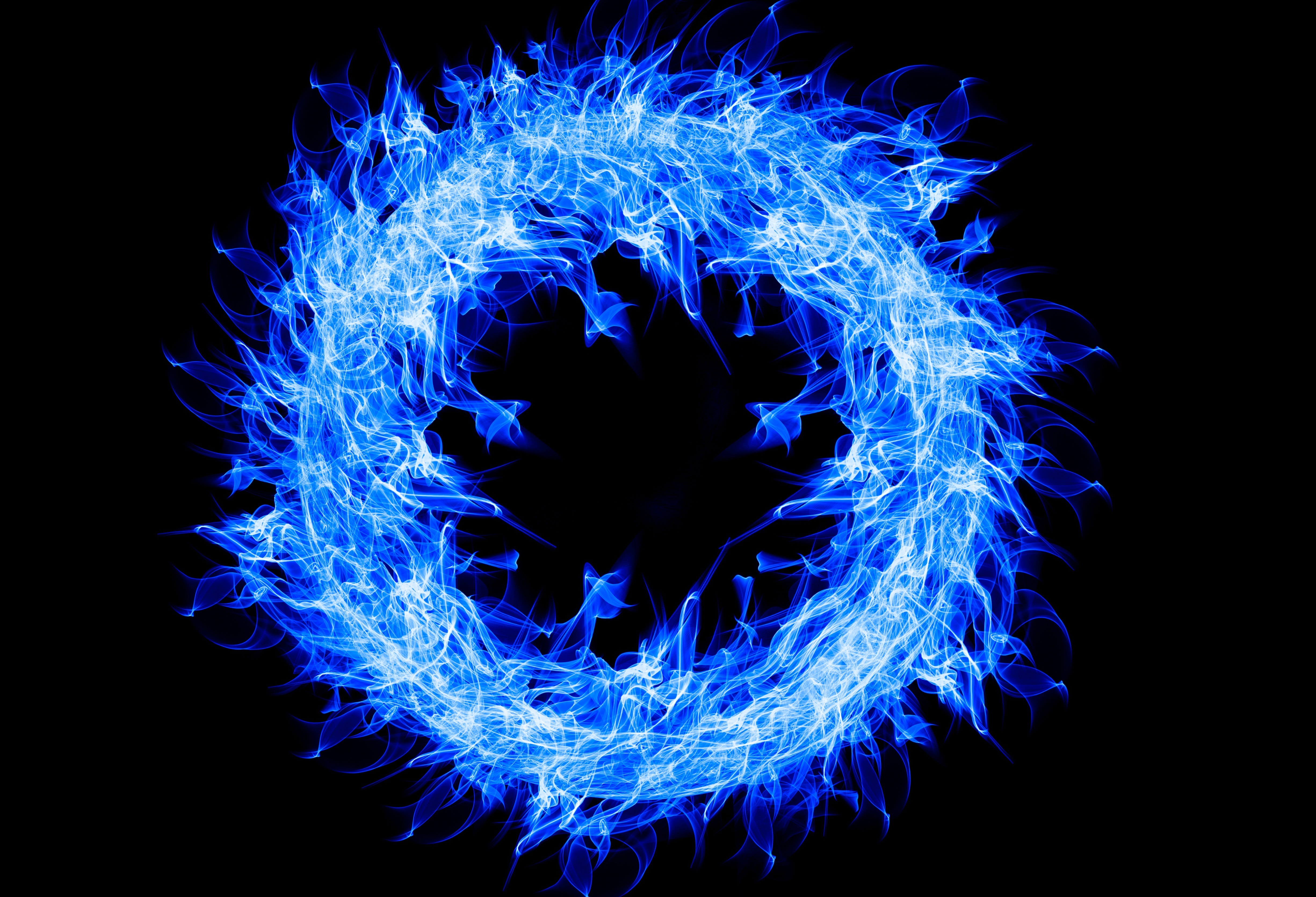 Blue Fire Ring 4k - Ring Of Blue Fire , HD Wallpaper & Backgrounds