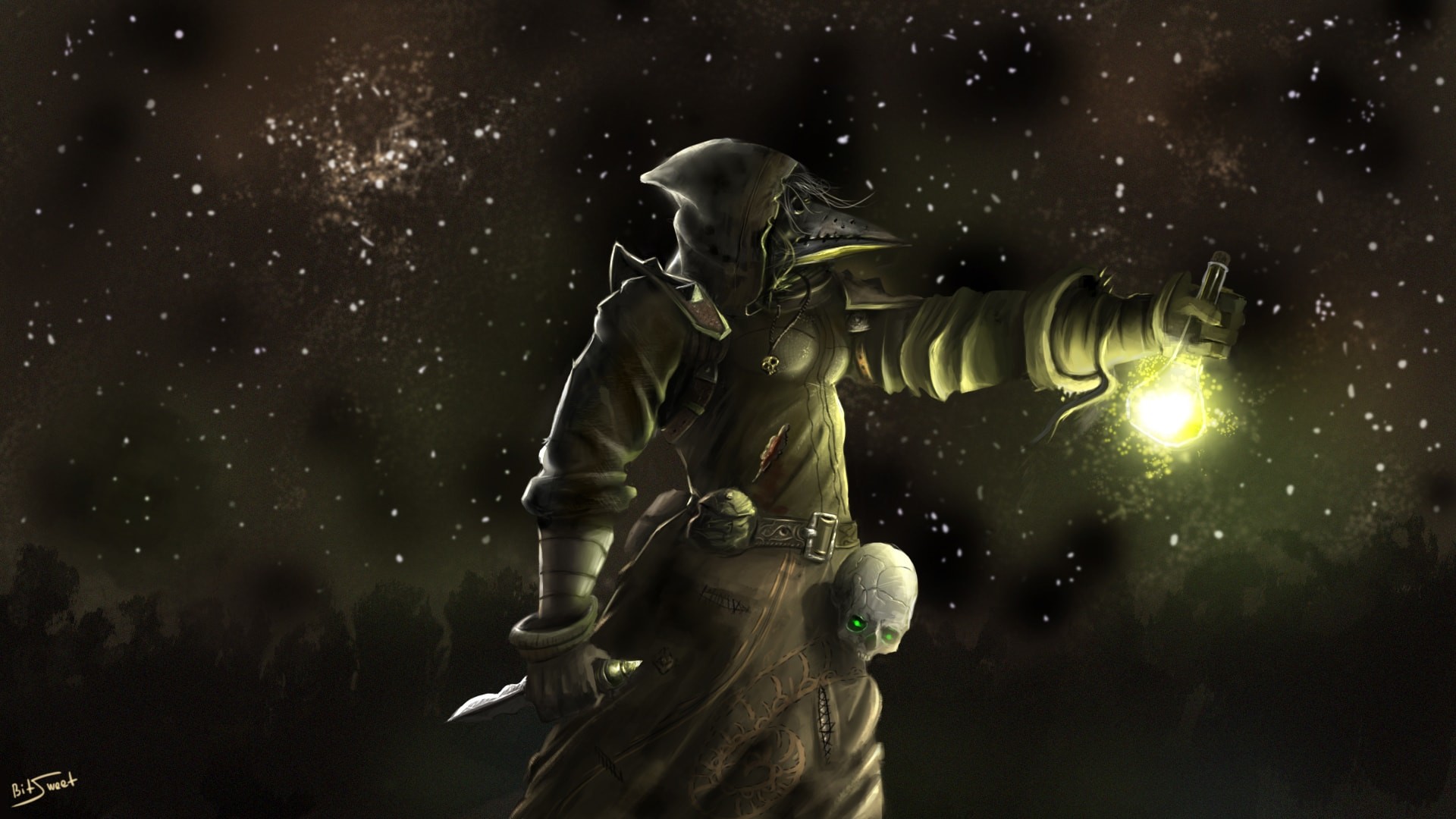 1920x1080 Dd Wallpaper Plague Doctor Desktop Background