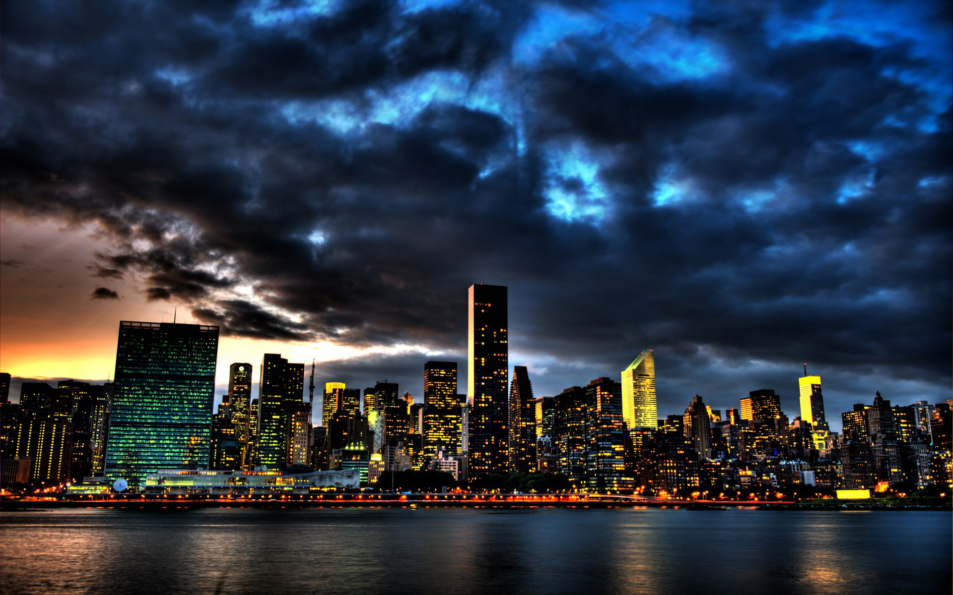 New - High Resolution Nyc Skyline At Night , HD Wallpaper & Backgrounds