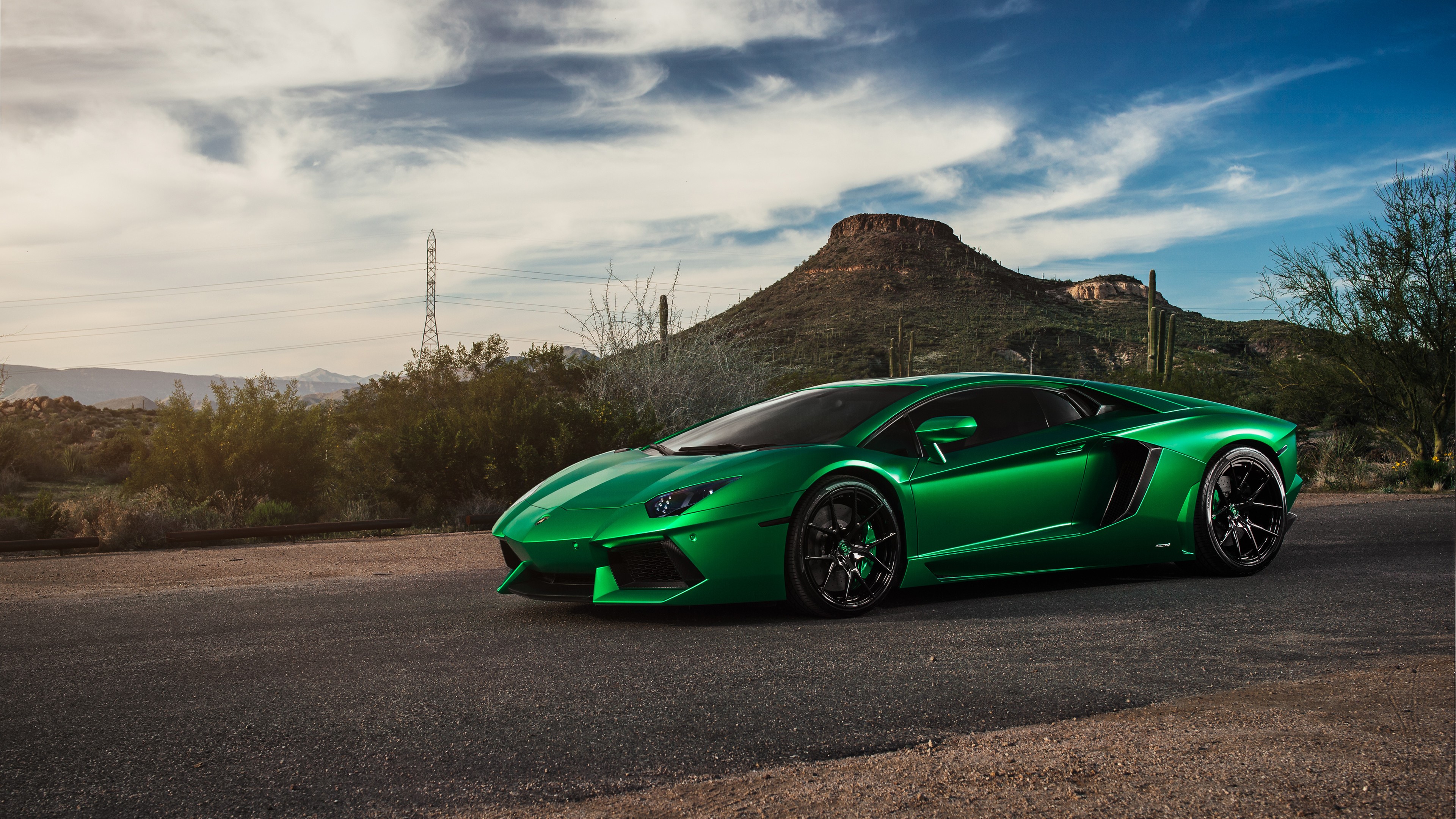 Lamborghini Aventador Green 4k - Green Lamborghini Aventador (#127506