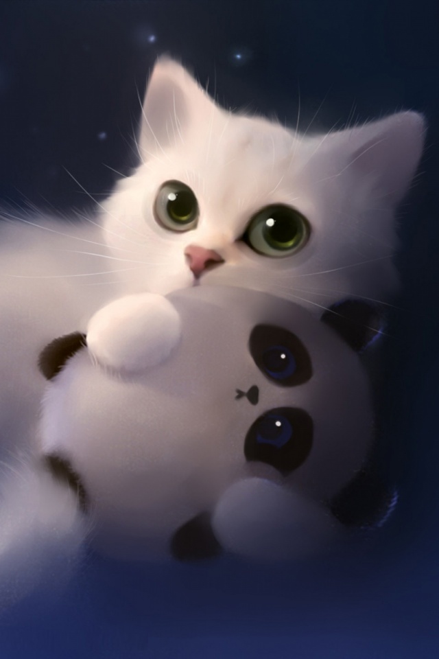 Download Now - Cute Cat Wallpaper Iphone , HD Wallpaper & Backgrounds