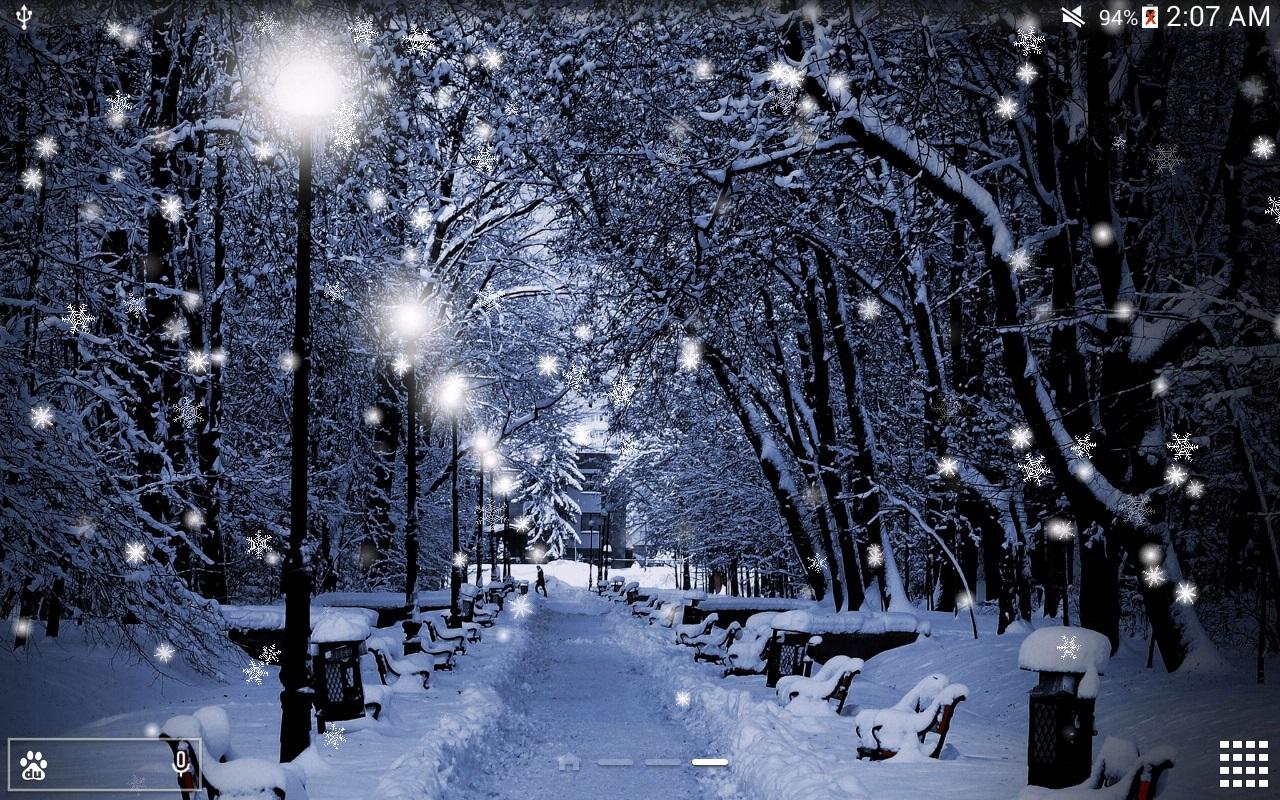 Top Snow Wallpaper - Winter Night Wallpapers Hd , HD Wallpaper & Backgrounds