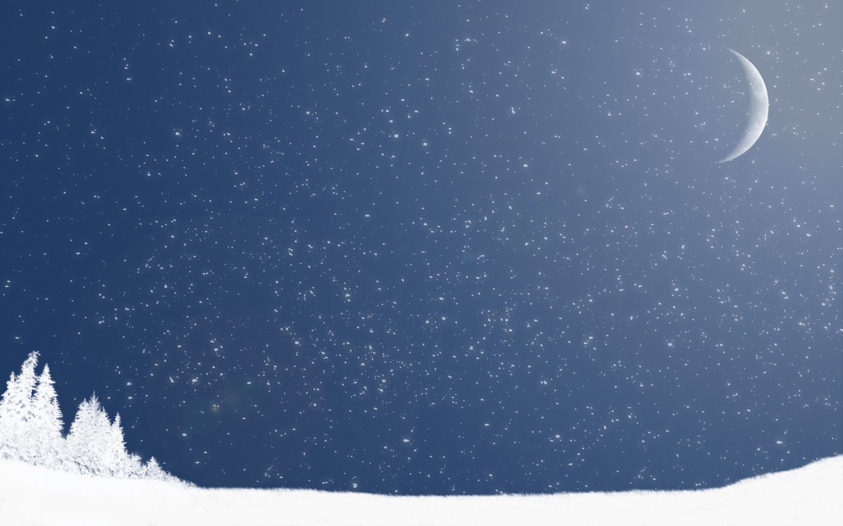 Wonderful Winter Night Wallpaper - Background Winter , HD Wallpaper & Backgrounds