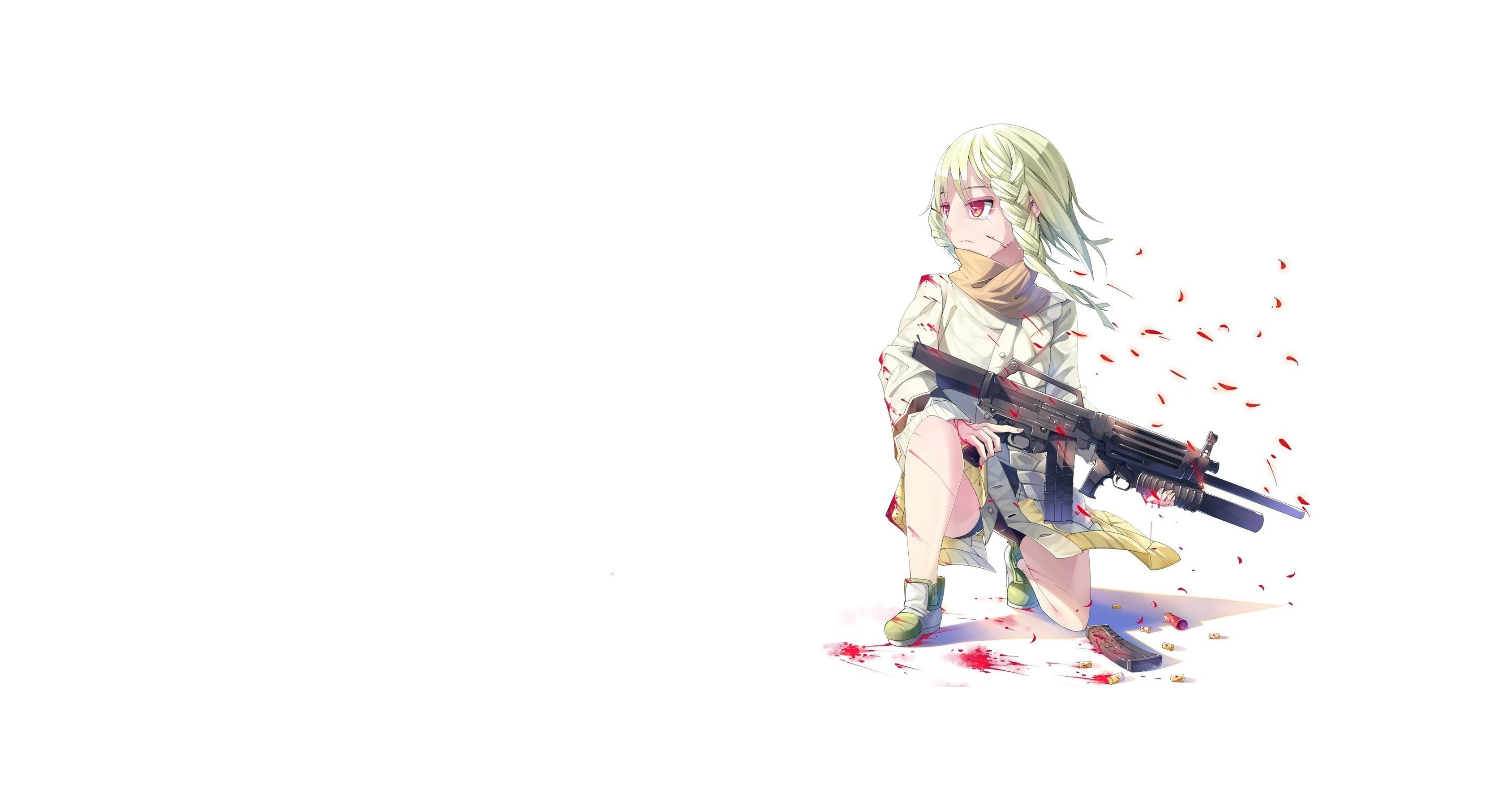 Anime Gun Wallpaper - Anime Girls With Guns Wallpaper Hd , HD Wallpaper & Backgrounds