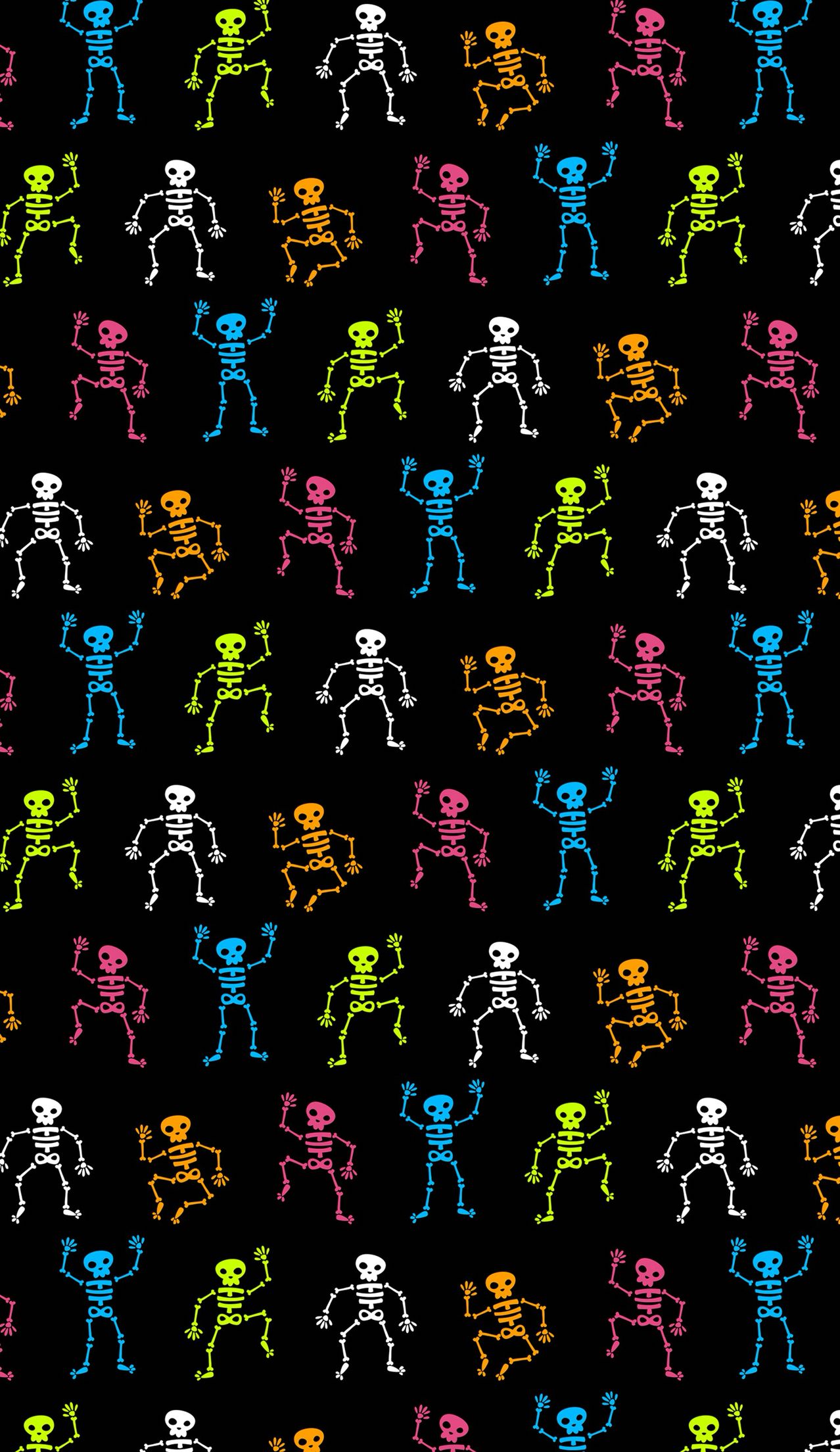 Dancing Skeletons, Halloween Wallpaper - Skulls Halloween , HD Wallpaper & Backgrounds