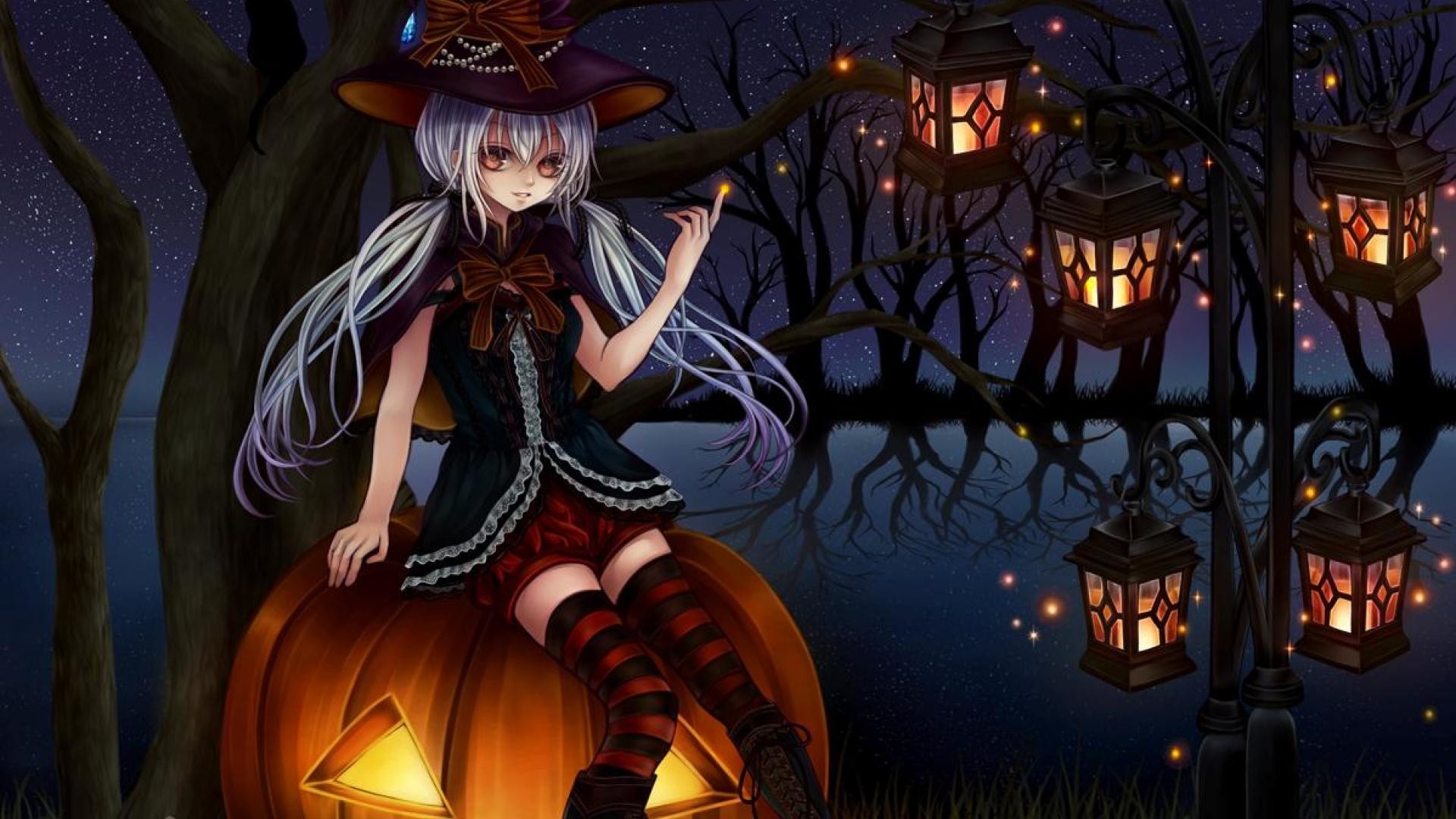 Anime Halloween Wallpaper 15 - Halloween Wallpaper Anime , HD Wallpaper & Backgrounds