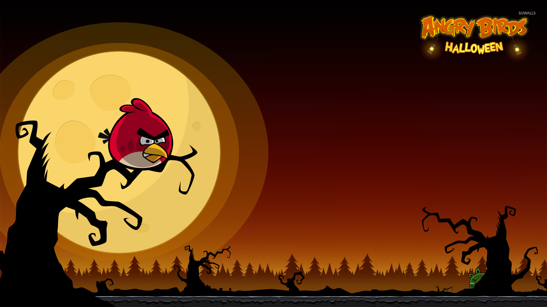 Angry Birds Seasons - Angry Birds Halloween Background , HD Wallpaper & Backgrounds
