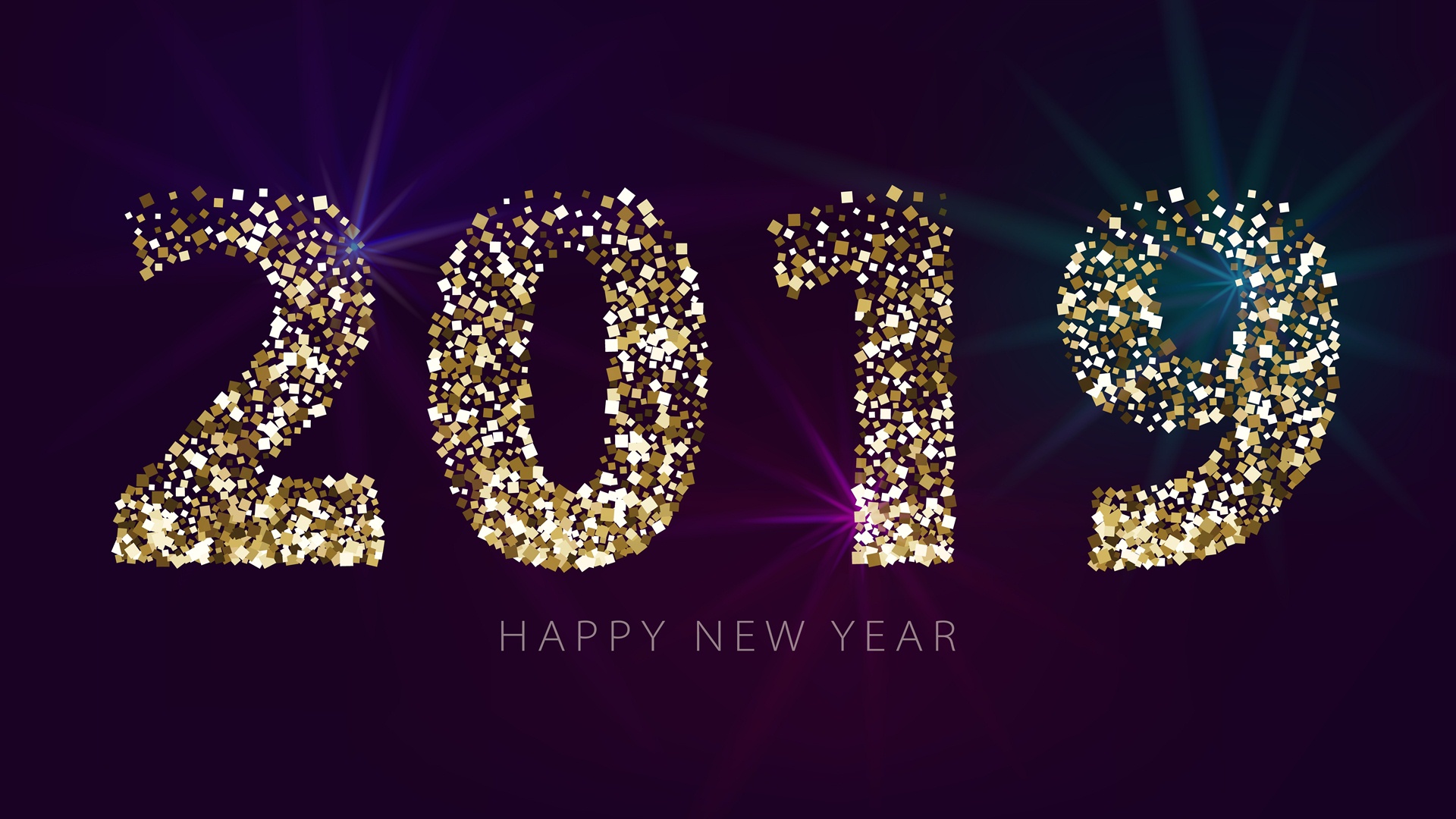 2019 New Year Wallpaper - New Year Wallpapers 2019 , HD Wallpaper & Backgrounds