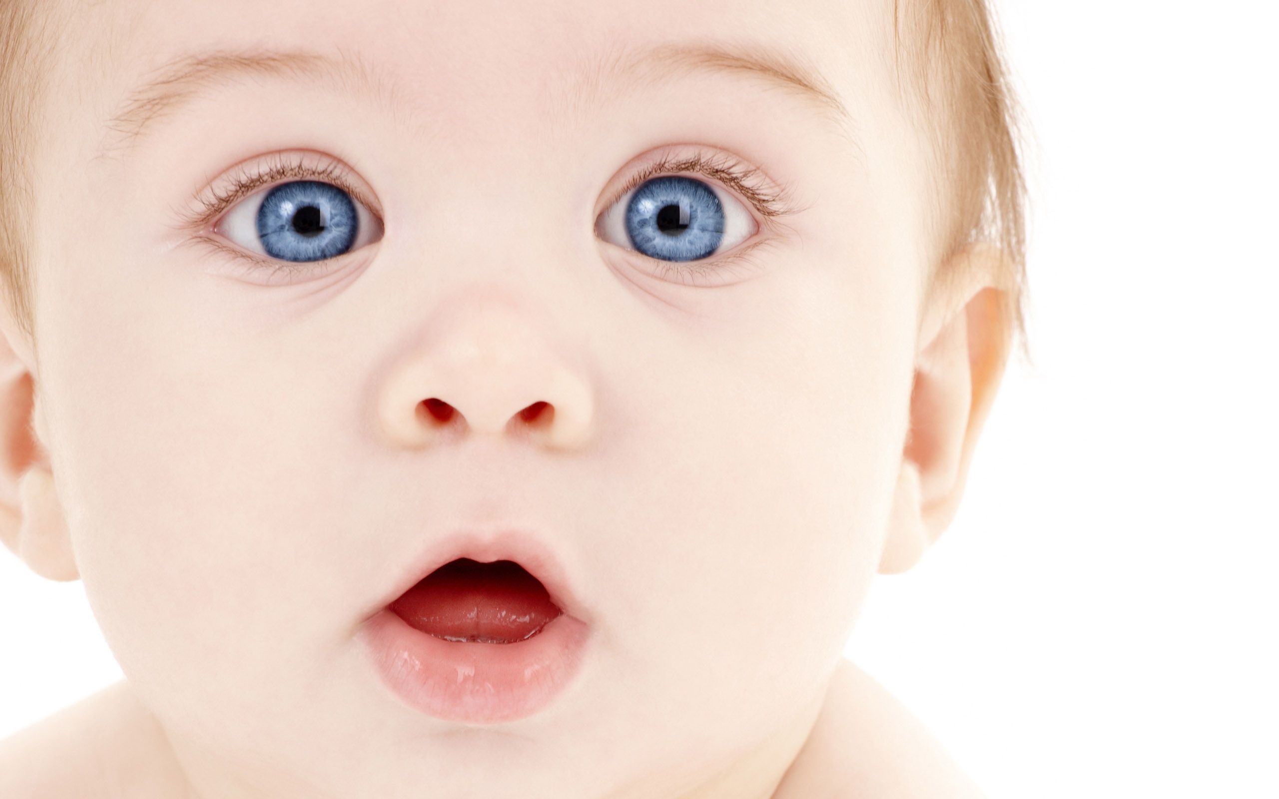 2560 - Blue Eye Cute Baby , HD Wallpaper & Backgrounds