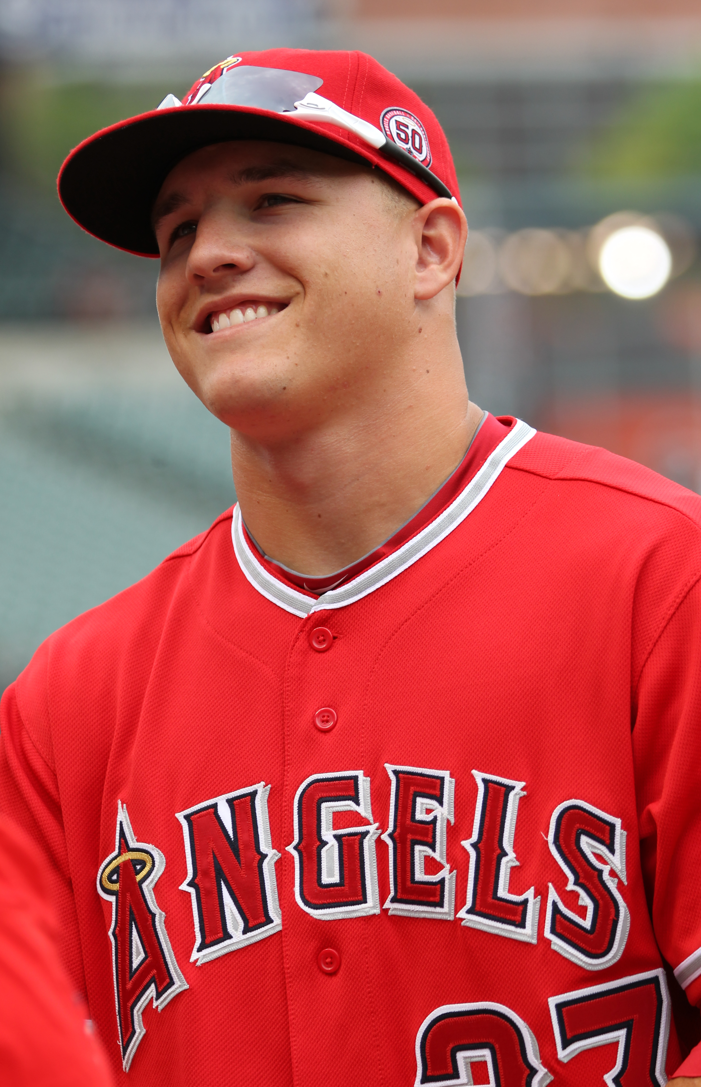 Los Angeles Angels Center Fielder Mike Trout (5971760364) - Los Angeles Angels Of Anaheim , HD Wallpaper & Backgrounds
