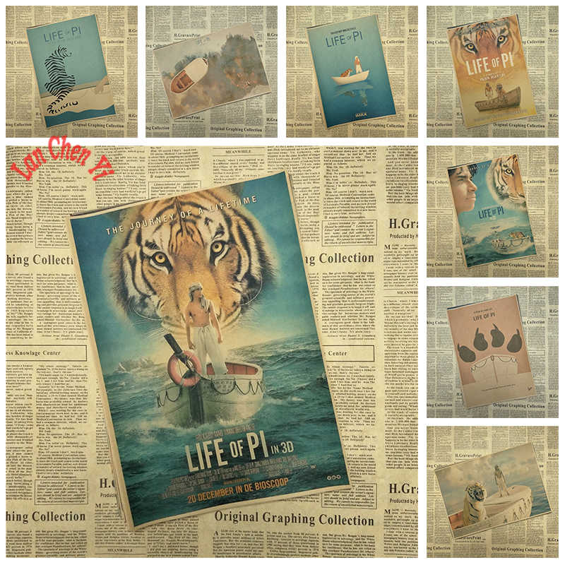 Award Winning Film Life Of Pi Classic Kraft Paper Poster - Siberian Tiger , HD Wallpaper & Backgrounds