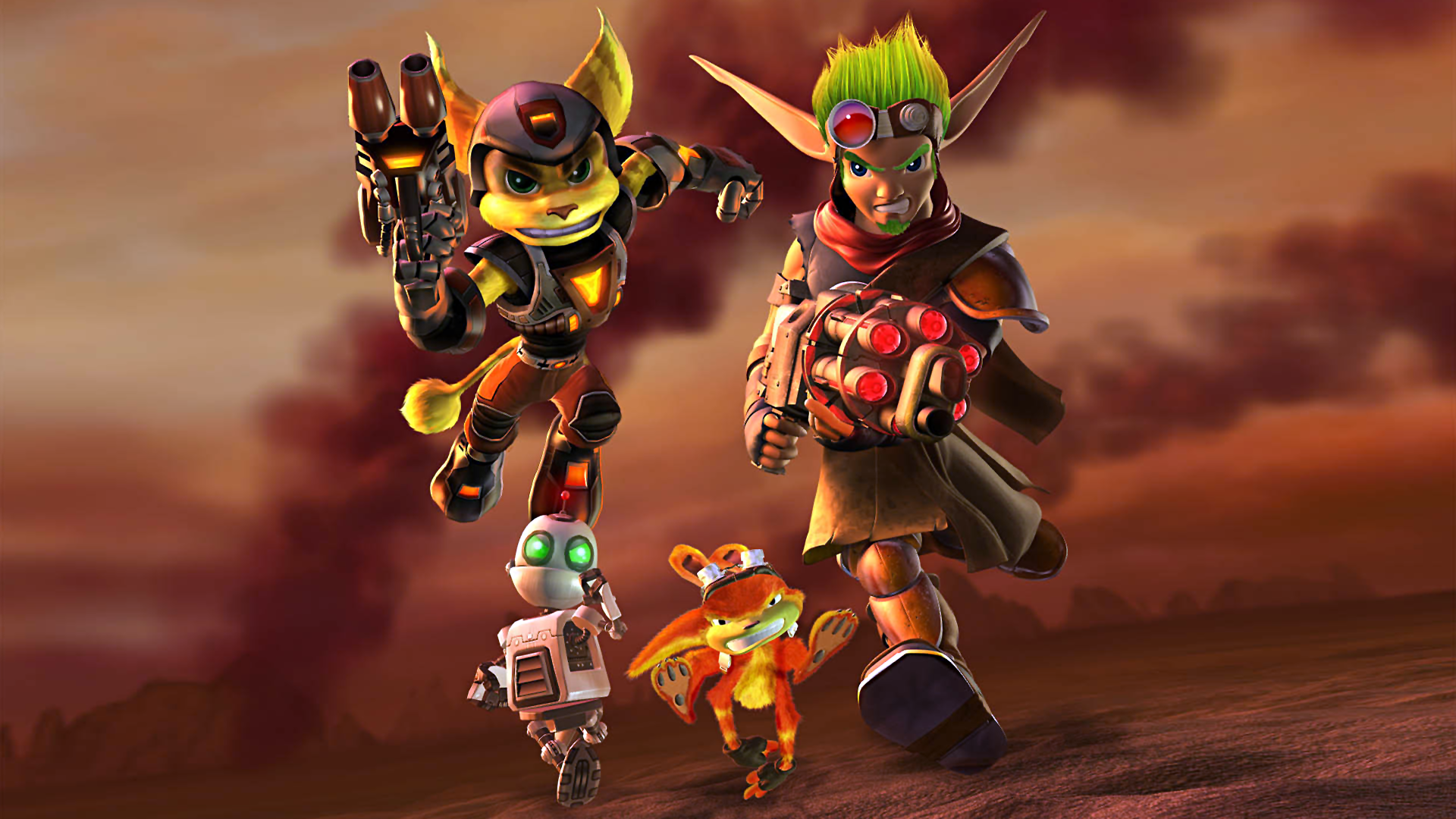 Ratchet & Jak Wallpaper - Ratchet And Clank Jak And Daxter , HD Wallpaper & Backgrounds