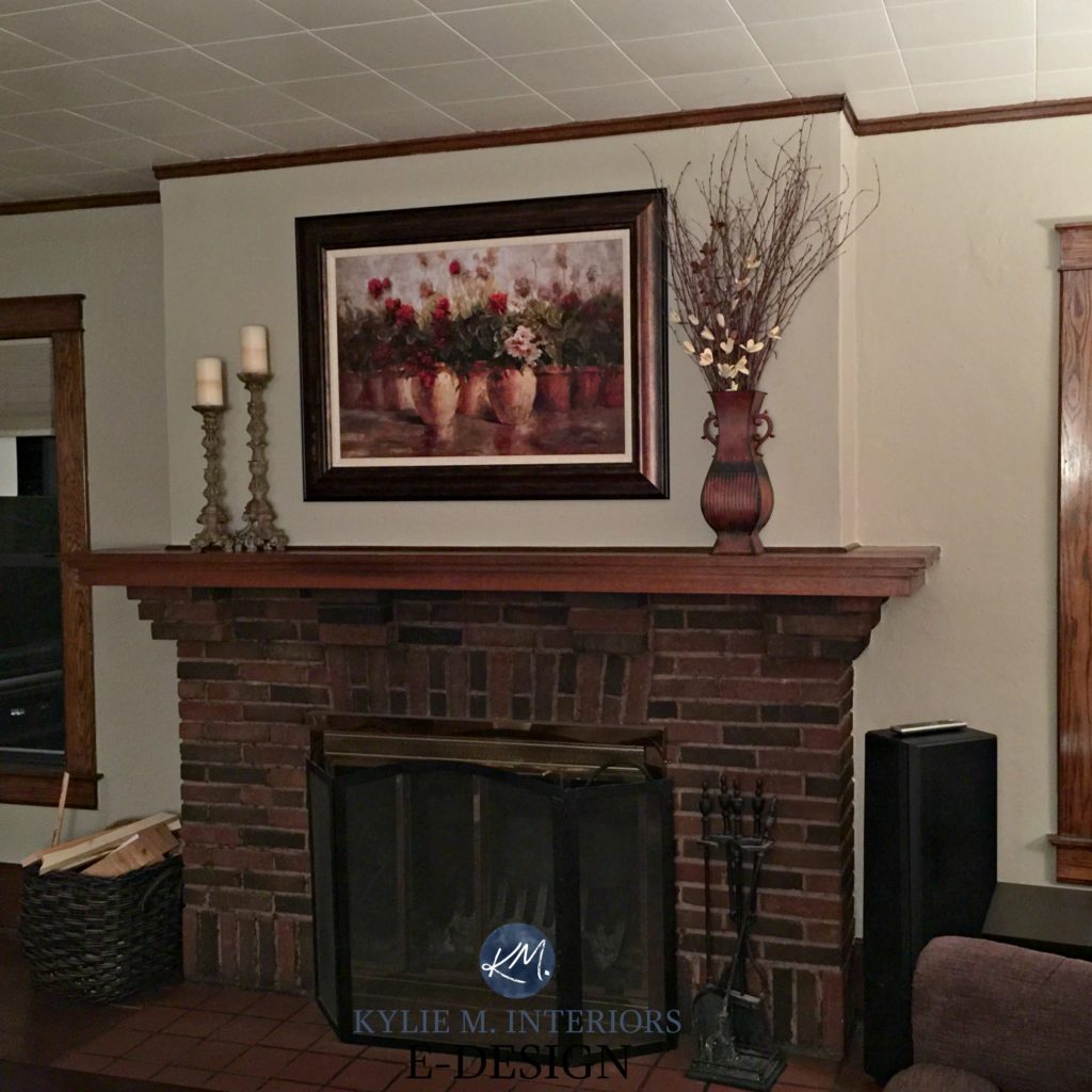 Best Paint Color For Dark Wood Trim Brick Fireplace Best Color