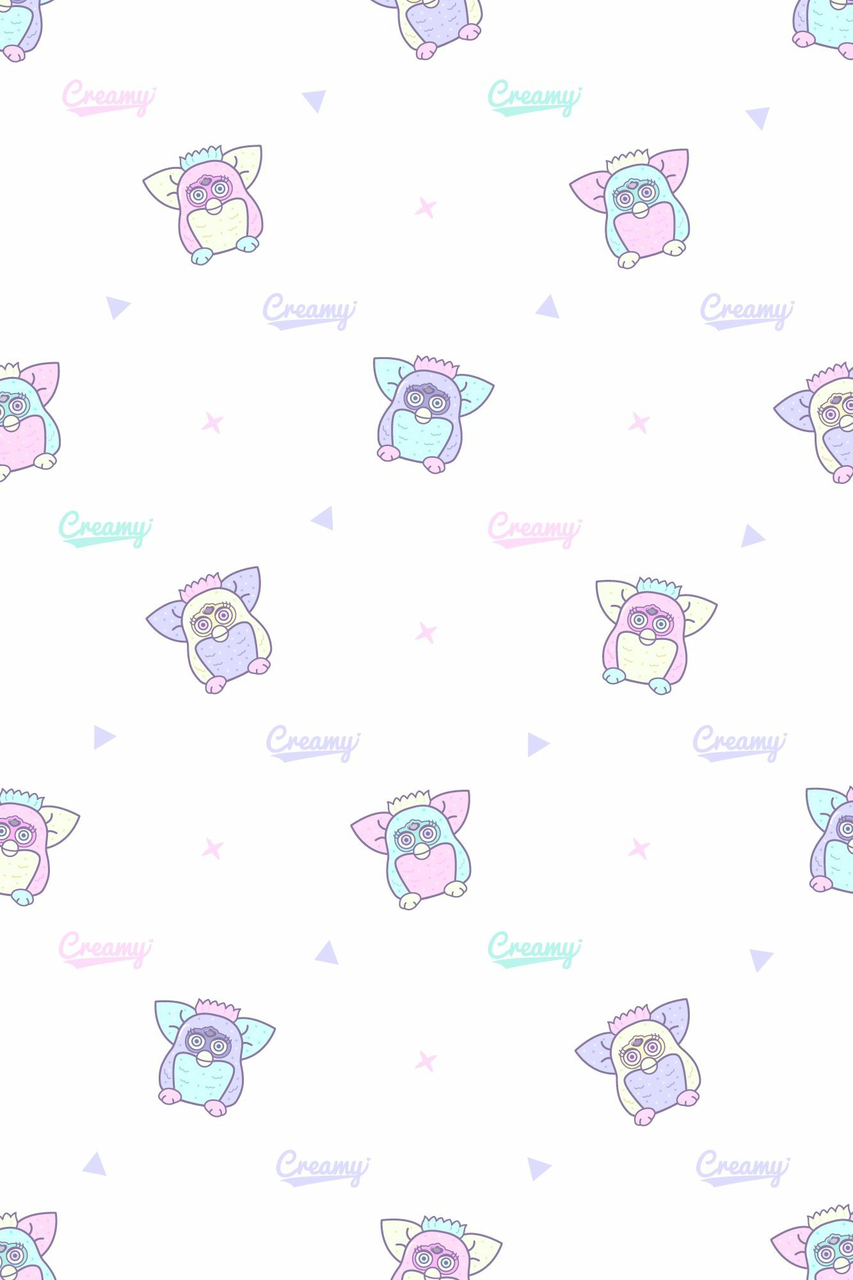 Is This Your First Heart - Furby Aesthetic Background , HD Wallpaper & Backgrounds
