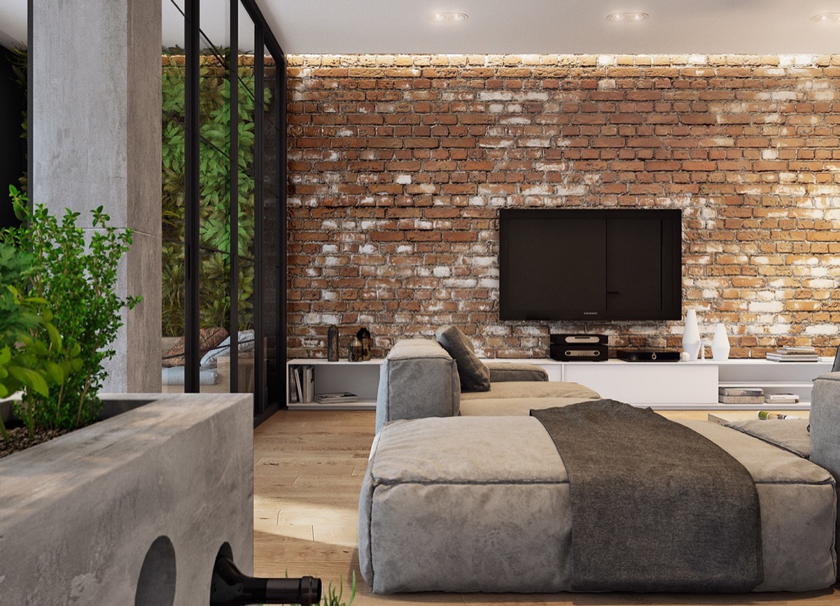 Internal Brick Feature Wall , HD Wallpaper & Backgrounds