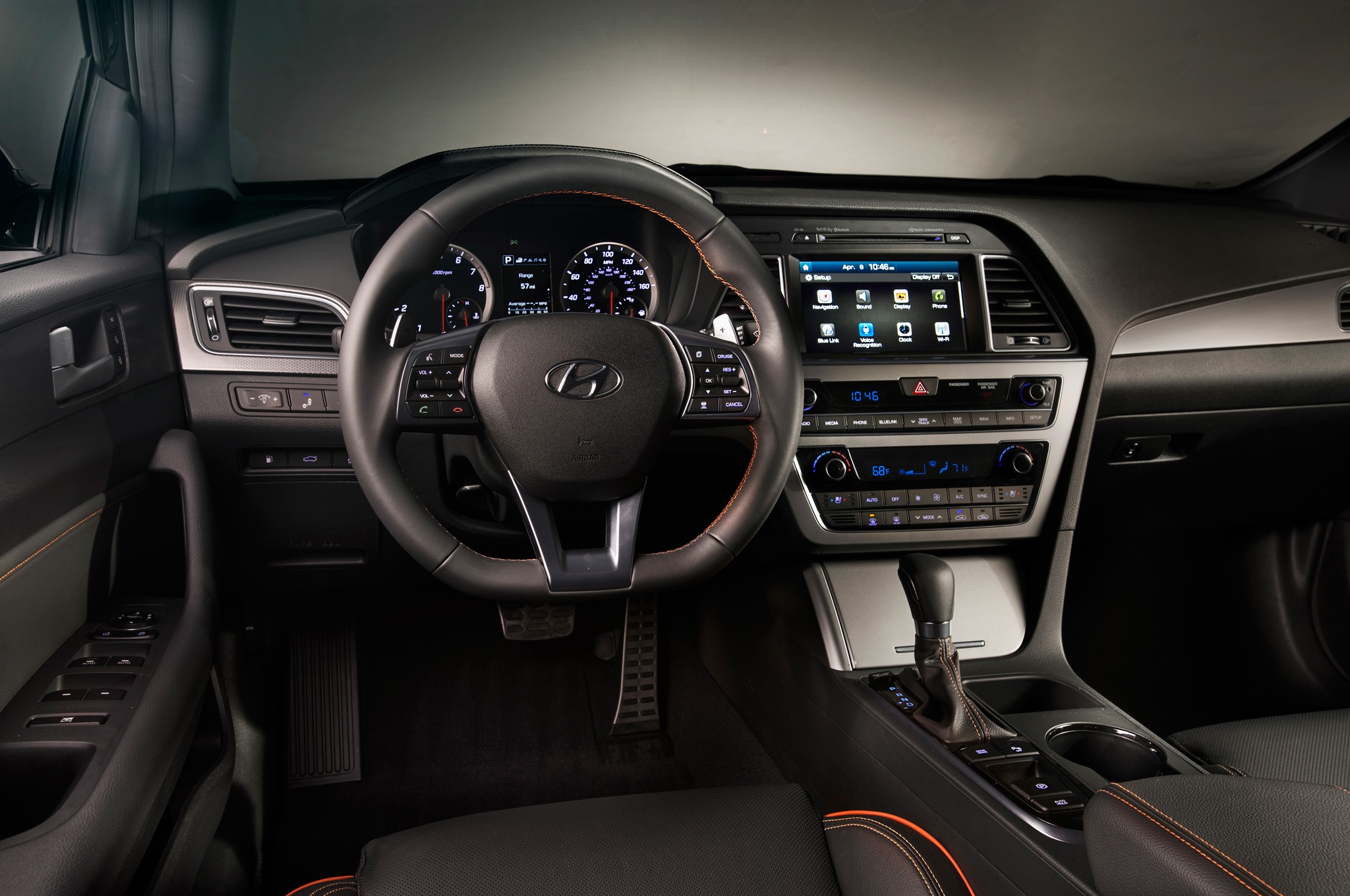 Sonata Hyundai 2015 Interior , HD Wallpaper & Backgrounds