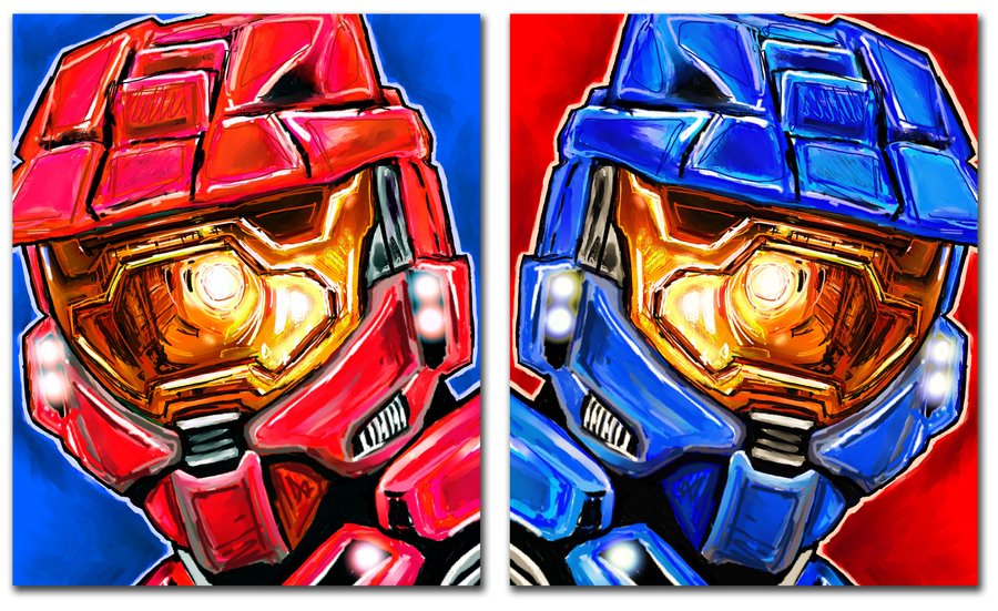 Blue Images Reds And Blues Hd Wallpaper And Background - Red Team Blue Team Halo , HD Wallpaper & Backgrounds