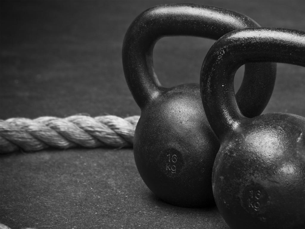 Crossfit Wallpapers Hd Awesome Crossfit Wallpapers - Black And White Kettlebell , HD Wallpaper & Backgrounds