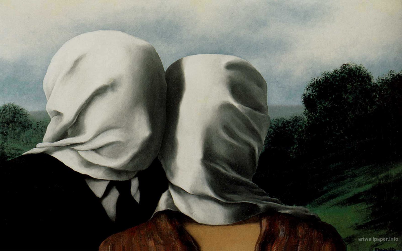 Rene Magritte Wallpaper 500 Collection Hd Wallpaper - Rene Magritte Lovers 1 , HD Wallpaper & Backgrounds