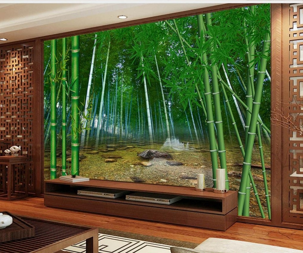 Bamboo Design Wallpaper - Bamboo Forest , HD Wallpaper & Backgrounds