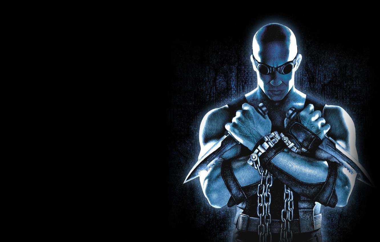 Photo Wallpaper Movie, Vin Diesel, Poster, Riddick - Chronicles Of Riddick , HD Wallpaper & Backgrounds