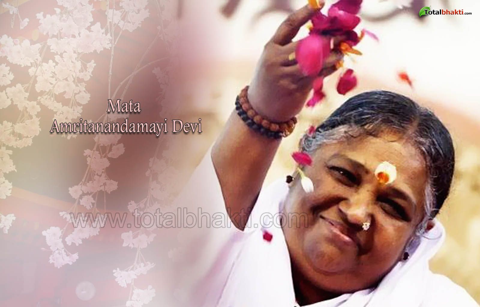 Amma Wallpaper, Hindu Wallpaper, Mata Amritanandamayi - Mata Amritanandamayi Blessing , HD Wallpaper & Backgrounds