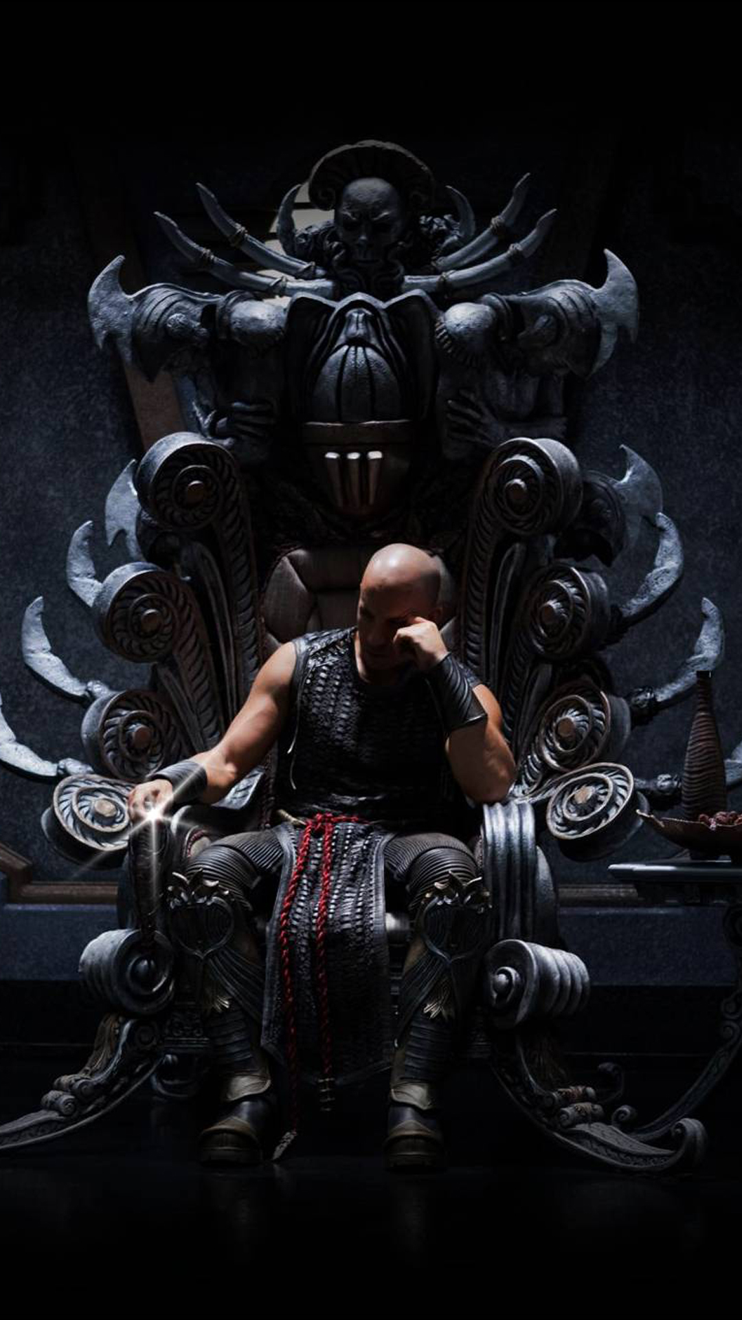 Riddick Throne Black Android Wallpaper - Vin Diesel Throne , HD Wallpaper & Backgrounds