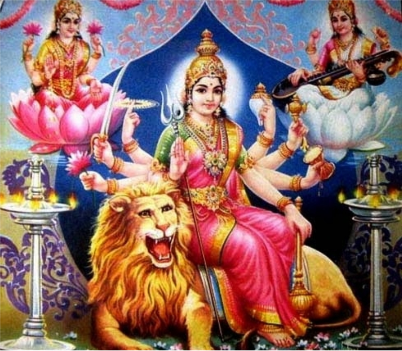 Devi Durga Images - Adi Shakti , HD Wallpaper & Backgrounds