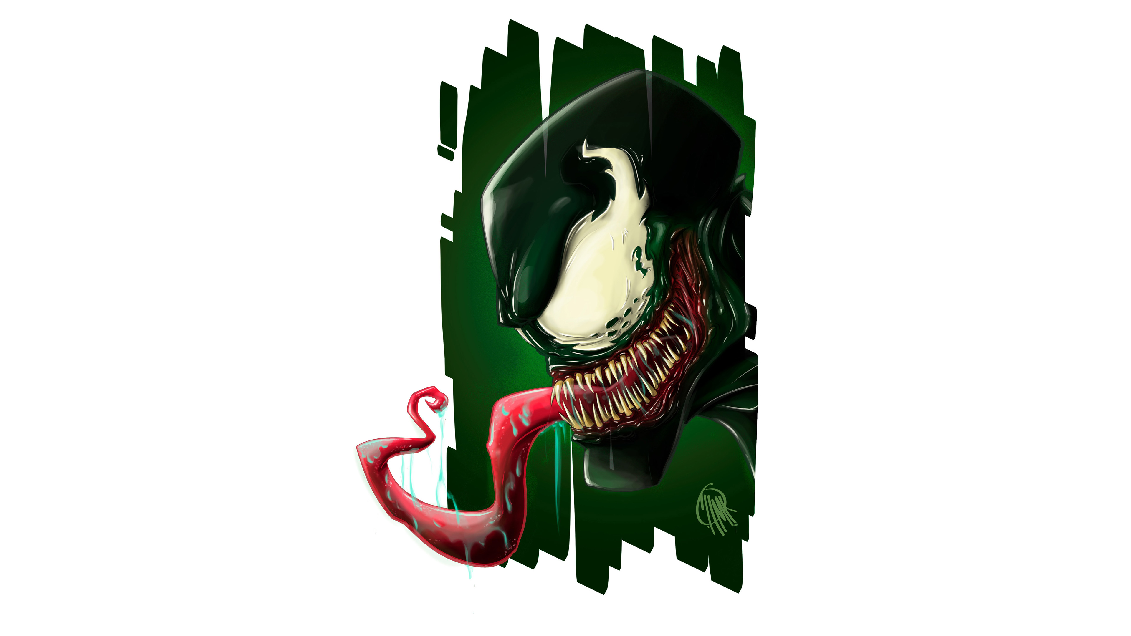 Venom 4k Art - Art , HD Wallpaper & Backgrounds