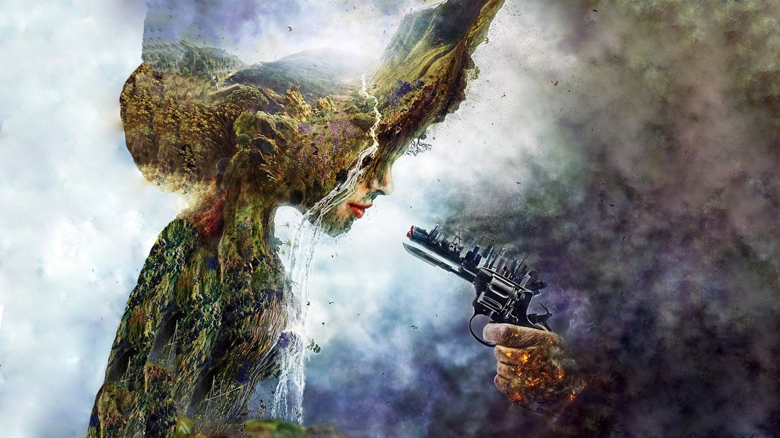Fantasy The Betrayal Artwork By Mario S Nevado - Mother Earth And Gun , HD Wallpaper & Backgrounds