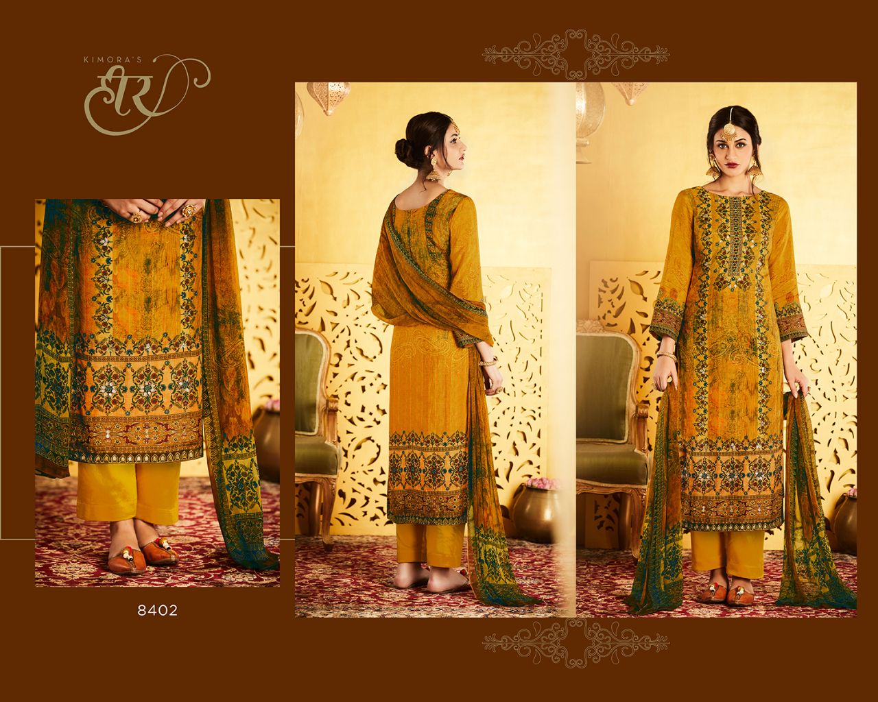 Kimora Heer Vol 35 Digital Print Salwar Kameez Wholesale - Silk , HD Wallpaper & Backgrounds