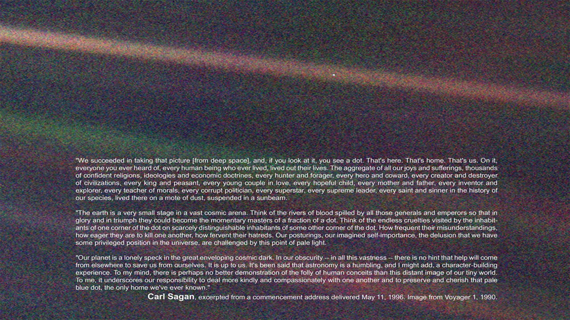 Kerbal Space Program - Pale Blue Dot With Quote , HD Wallpaper & Backgrounds