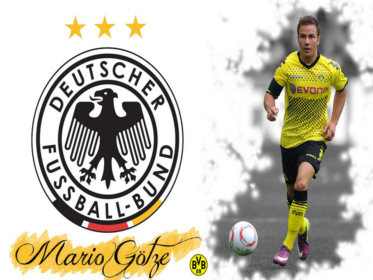 Mario Götze Borussia Dortmund 2012 Wallpaper And Image - Deutscher Fussball Bund , HD Wallpaper & Backgrounds