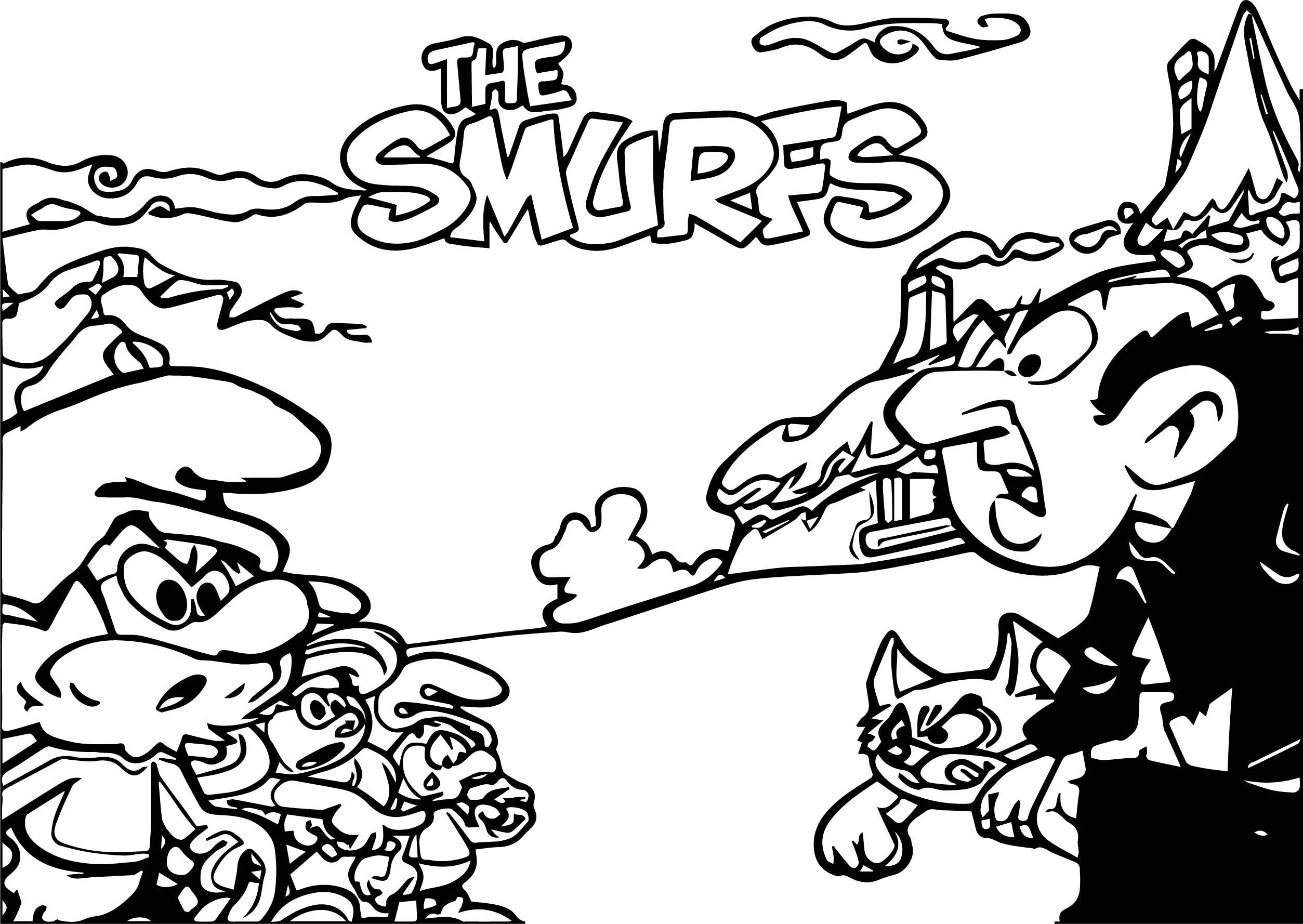 Seen Childhood Smurf Coloring Page Wallpaper Memories - Cartoon , HD Wallpaper & Backgrounds