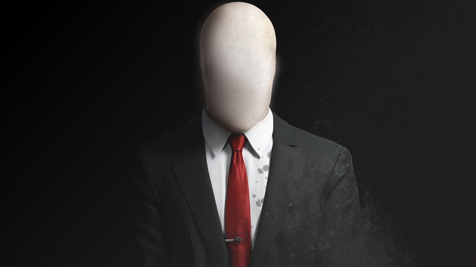 Slender Man Red Tie , HD Wallpaper & Backgrounds