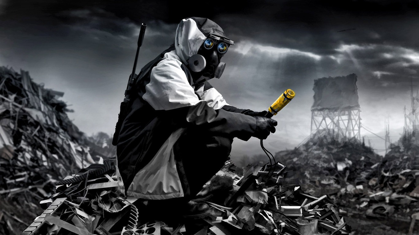 Romantically Apocalyptic Creative Painting Wallpaper - Dark Radioactive Art , HD Wallpaper & Backgrounds