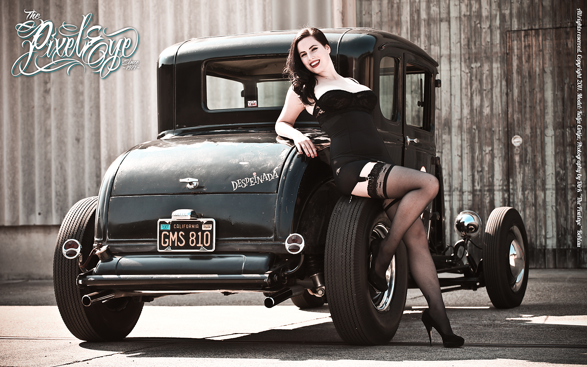 Pin Up Girl Hot Rod , HD Wallpaper & Backgrounds