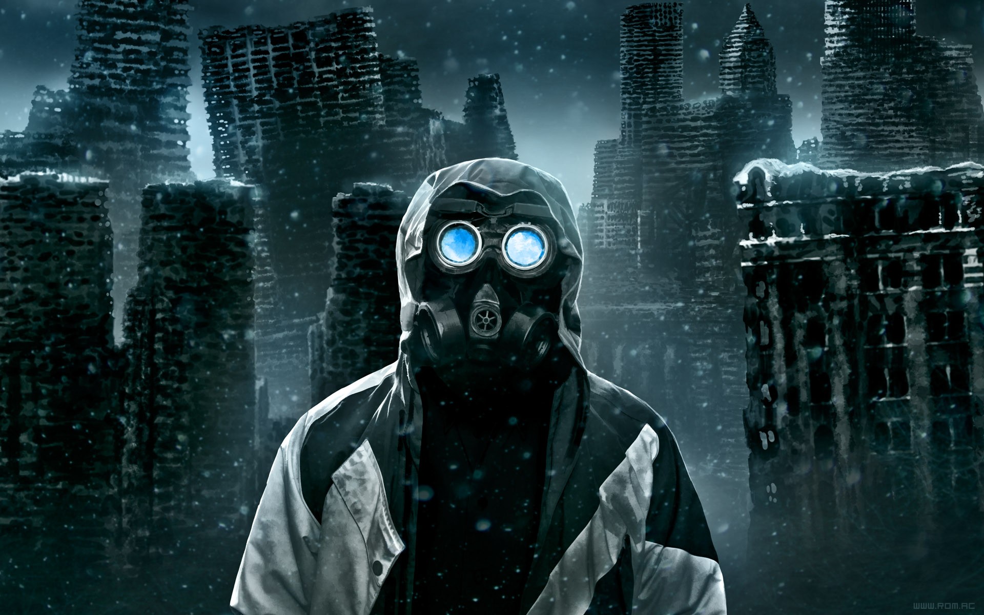 Romantically Apocalyptic Hd Wallpaper - Gas Mask Post Apocalyptic , HD Wallpaper & Backgrounds