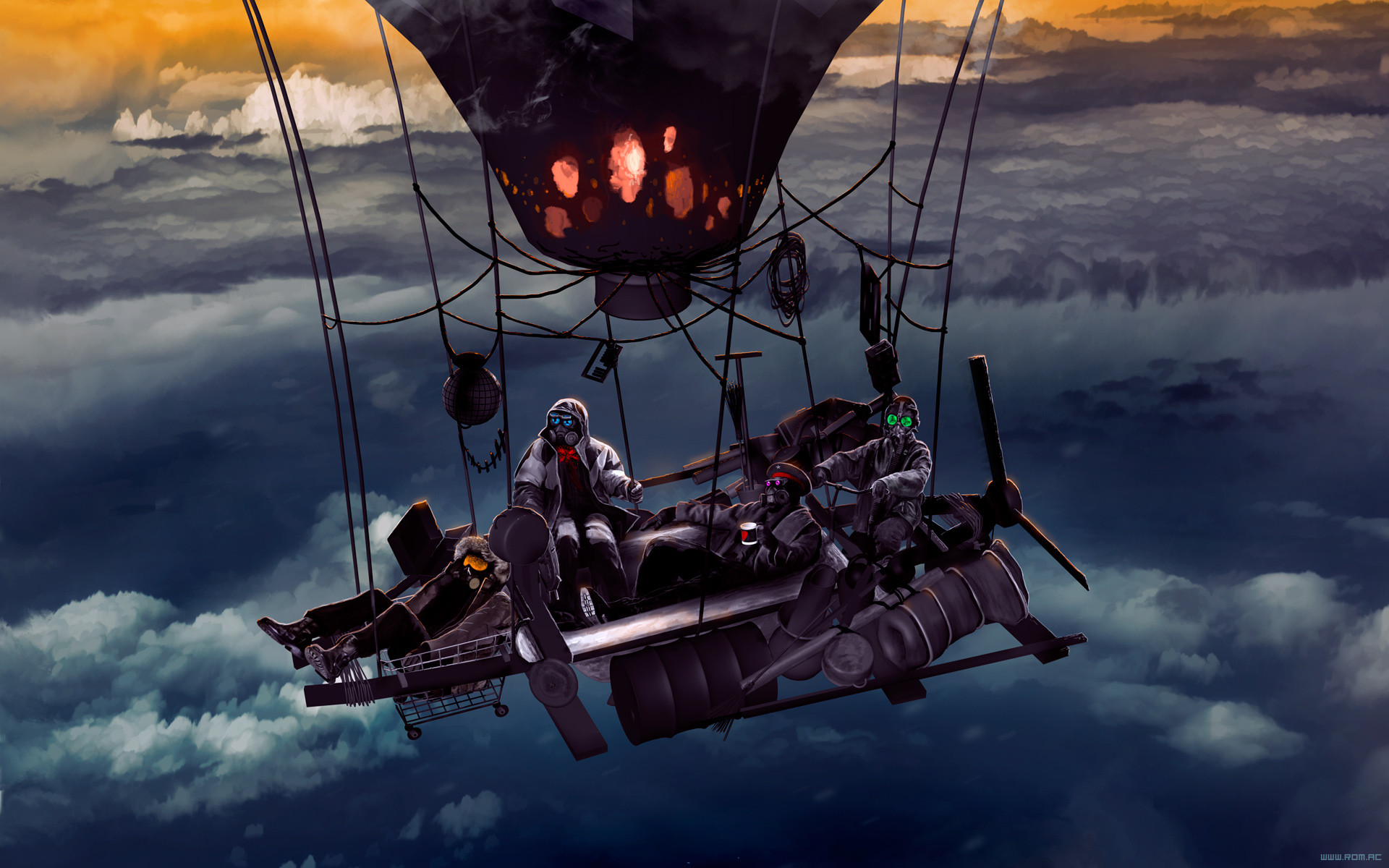 Romantically Apocalyptic- Hot Air Balloon Adventure - Romantically Apocalyptic Dead Paris , HD Wallpaper & Backgrounds